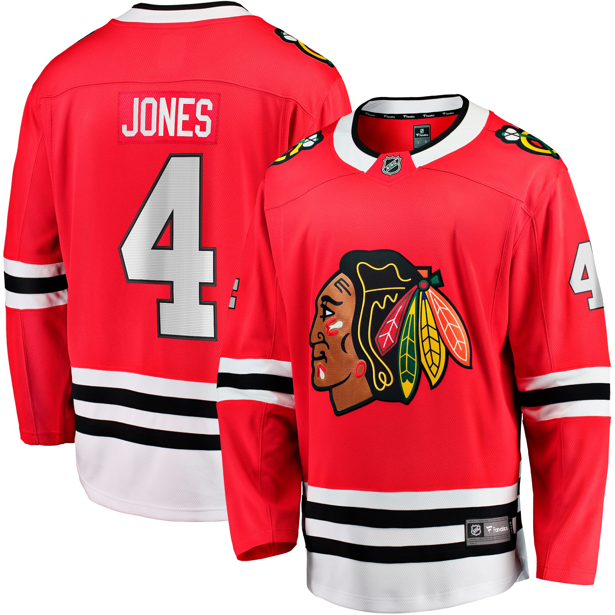 Seth Jones Chicago Blackhawks Fanatics Home Breakaway   Jersey – Red