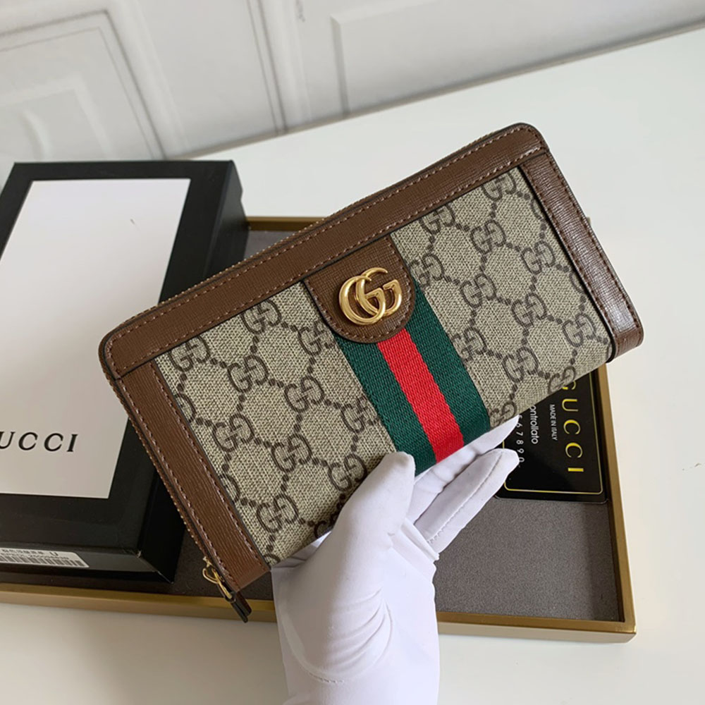 Gucci Unisex Ophidia & Tiger Head Wallet