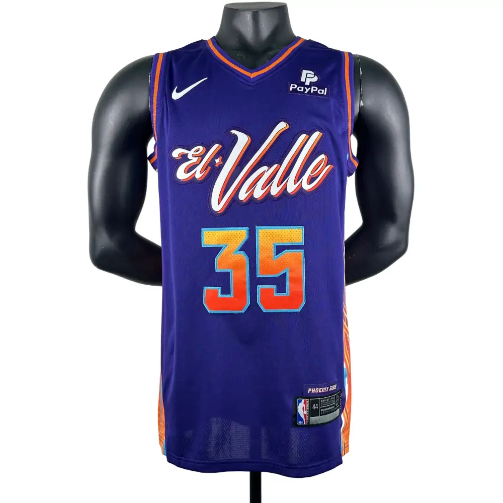 Embroidered 24th Season Suns City Edition No. 35 Durant