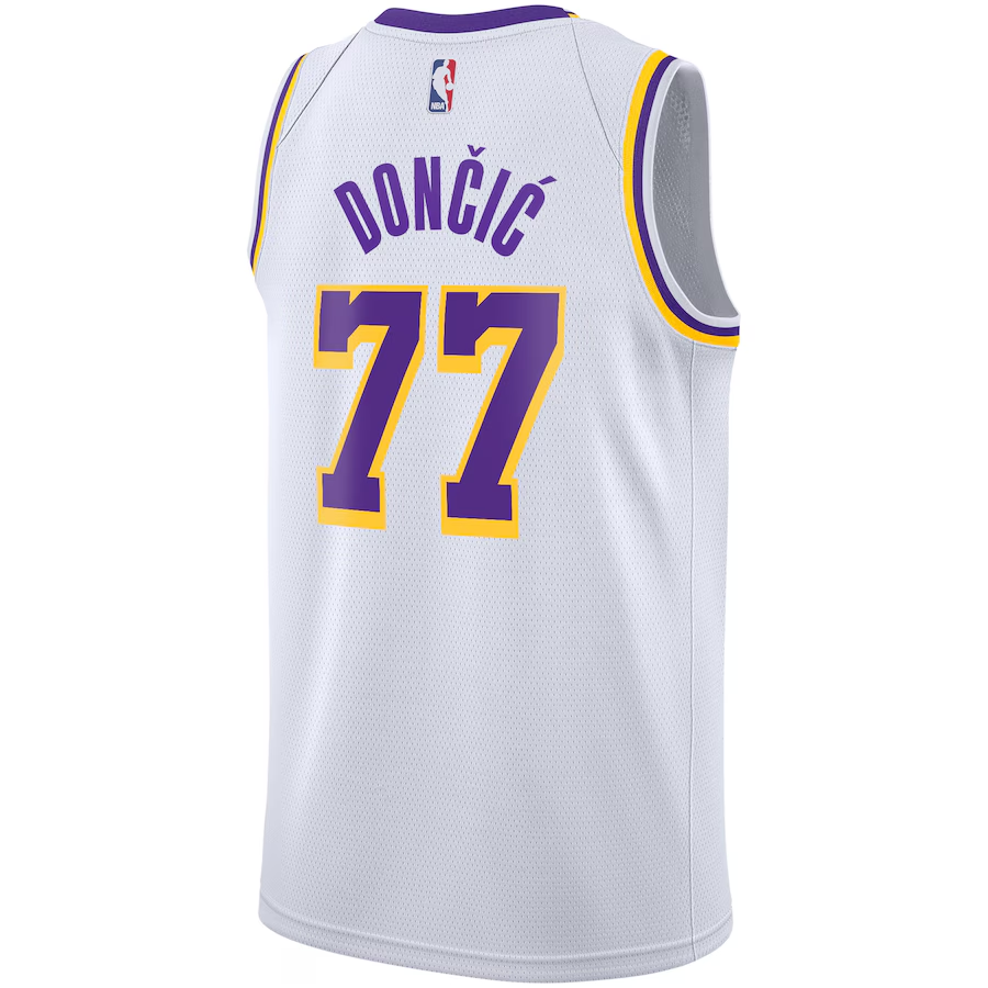 Los Angeles Lakers Association Edition Swingman Jersey - White - Luka Dončić