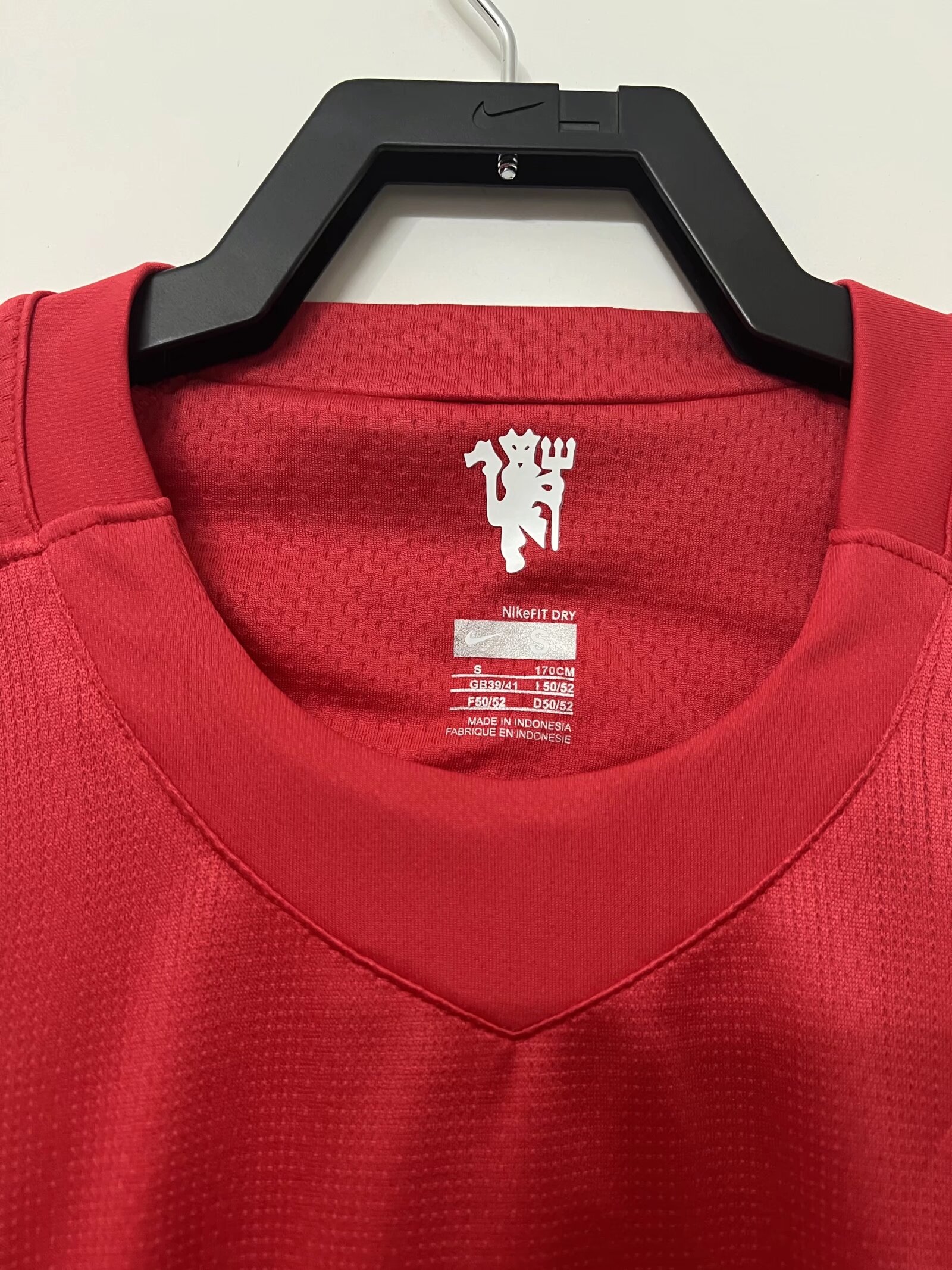 2007/08 Retro Long Sleeve Manchester United Home Jersey League Edition - Fans Edition