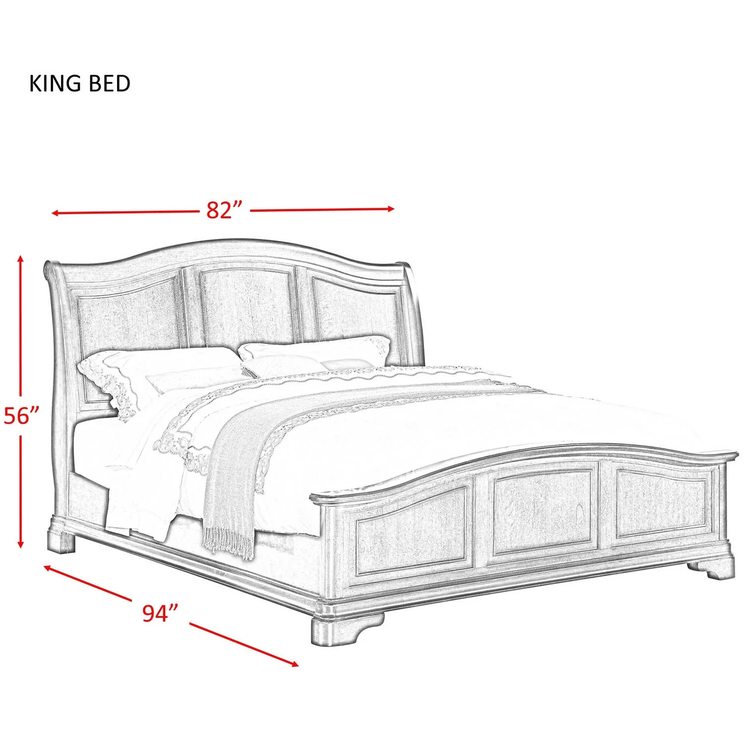 Picket House Furnishings Conley Cherry Panel Bedroom Set, Multiple Sizes and Configurations