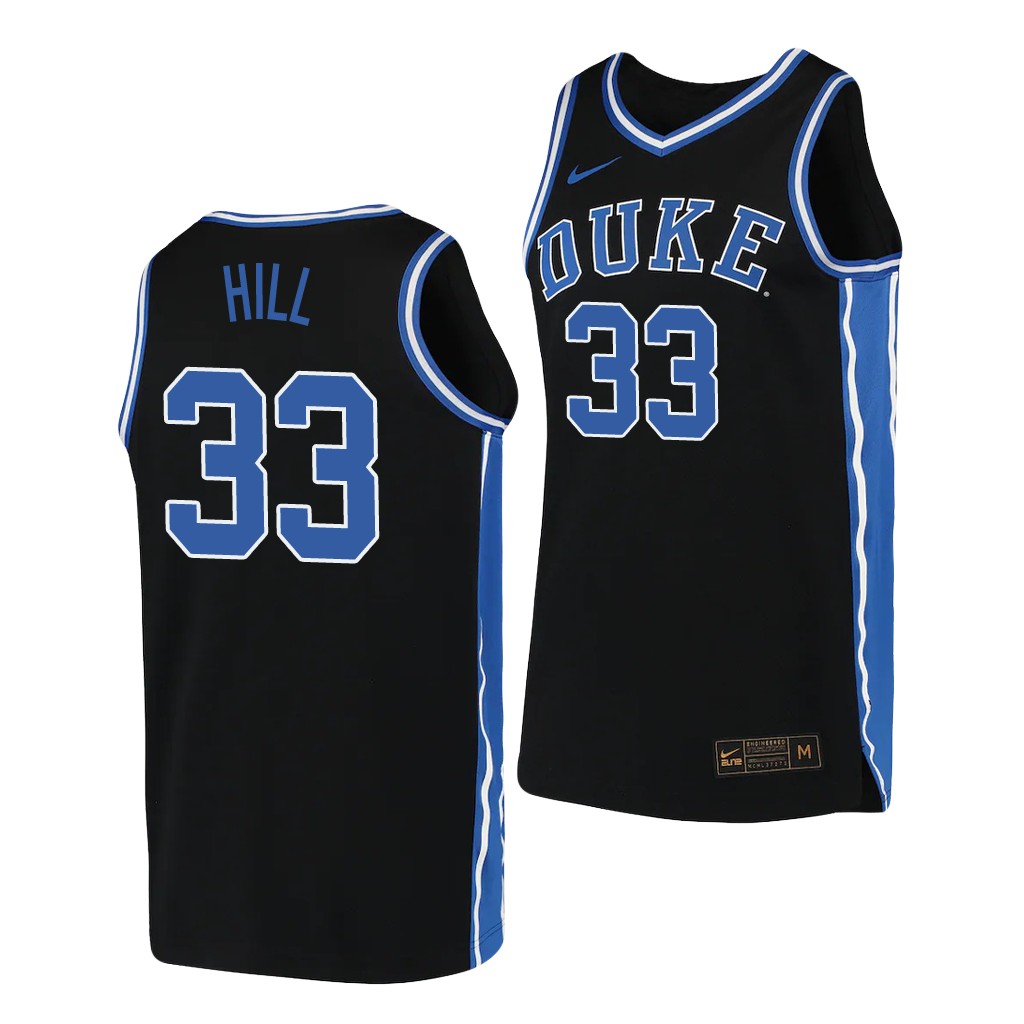 Duke Blue Devils Grant Hill Black -20 College Jersey