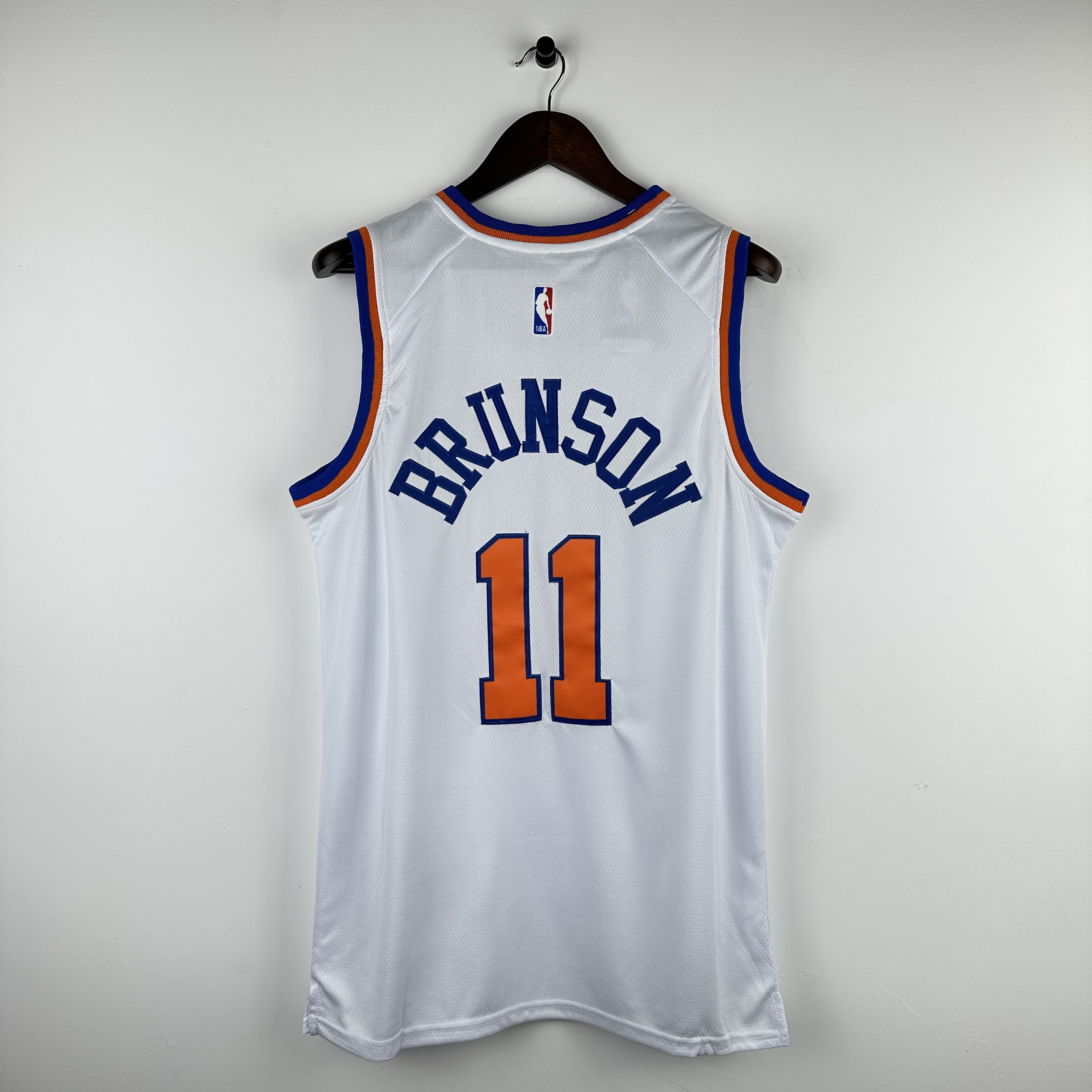 Embroidery Knicks White No. 11 Brunson