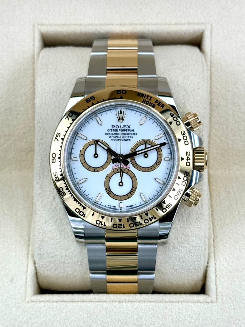 【Super Clone】Rolex Daytona 40mm Two-Tone white Dial  m126503-0001