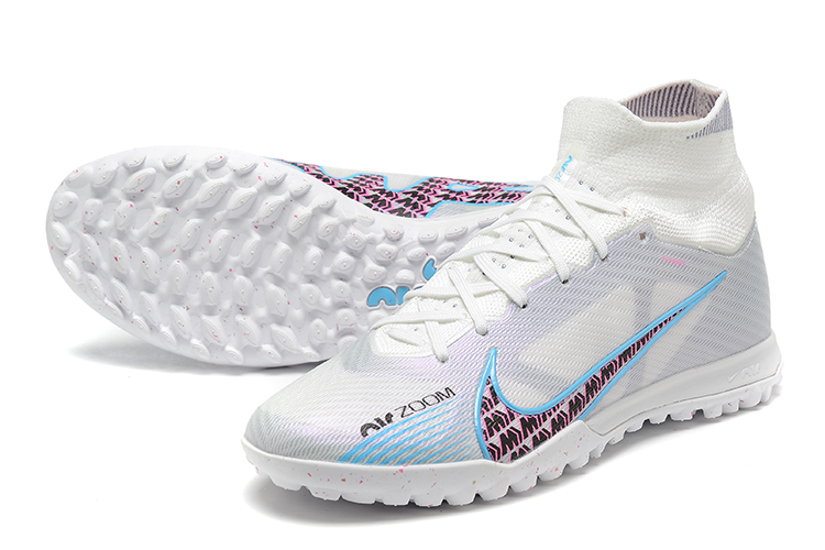 Assassin XV high-top fully knitted waterproof MD air cushion grass spike football shoes