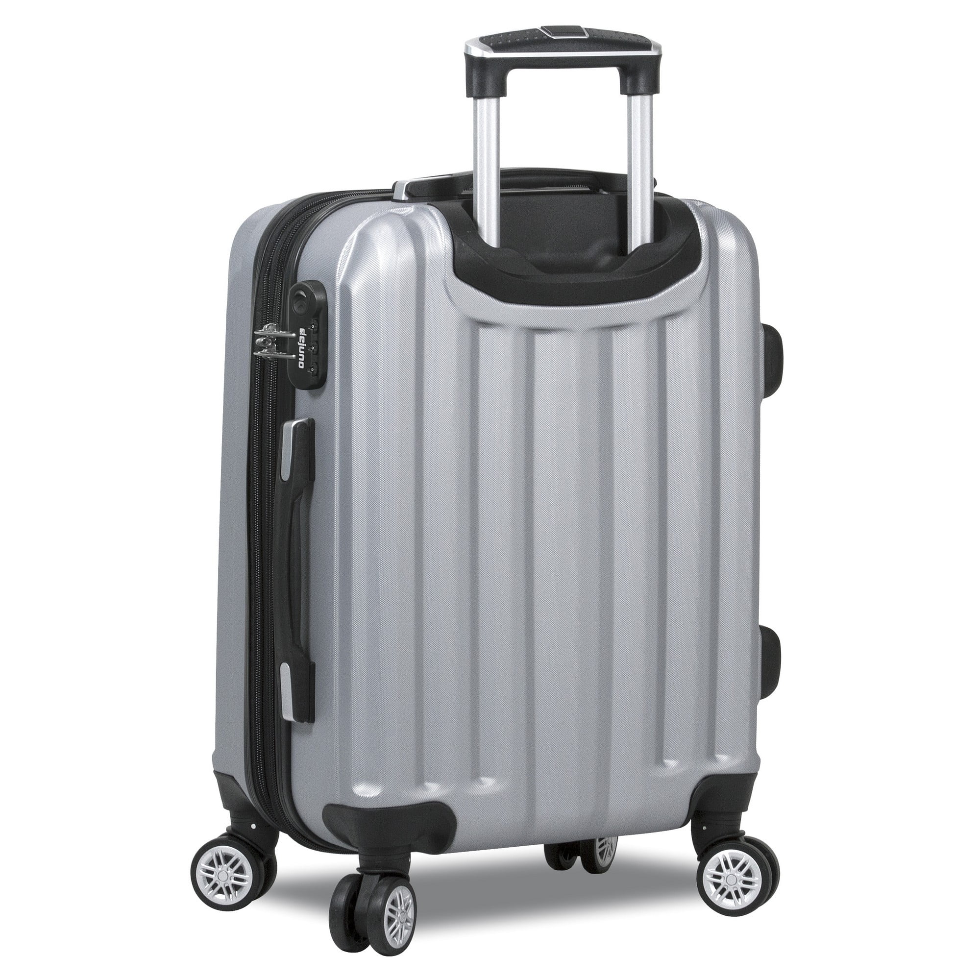 Dejuno Camden Hardside 3-Piece Expandable Spinner Luggage Set - Silver (20