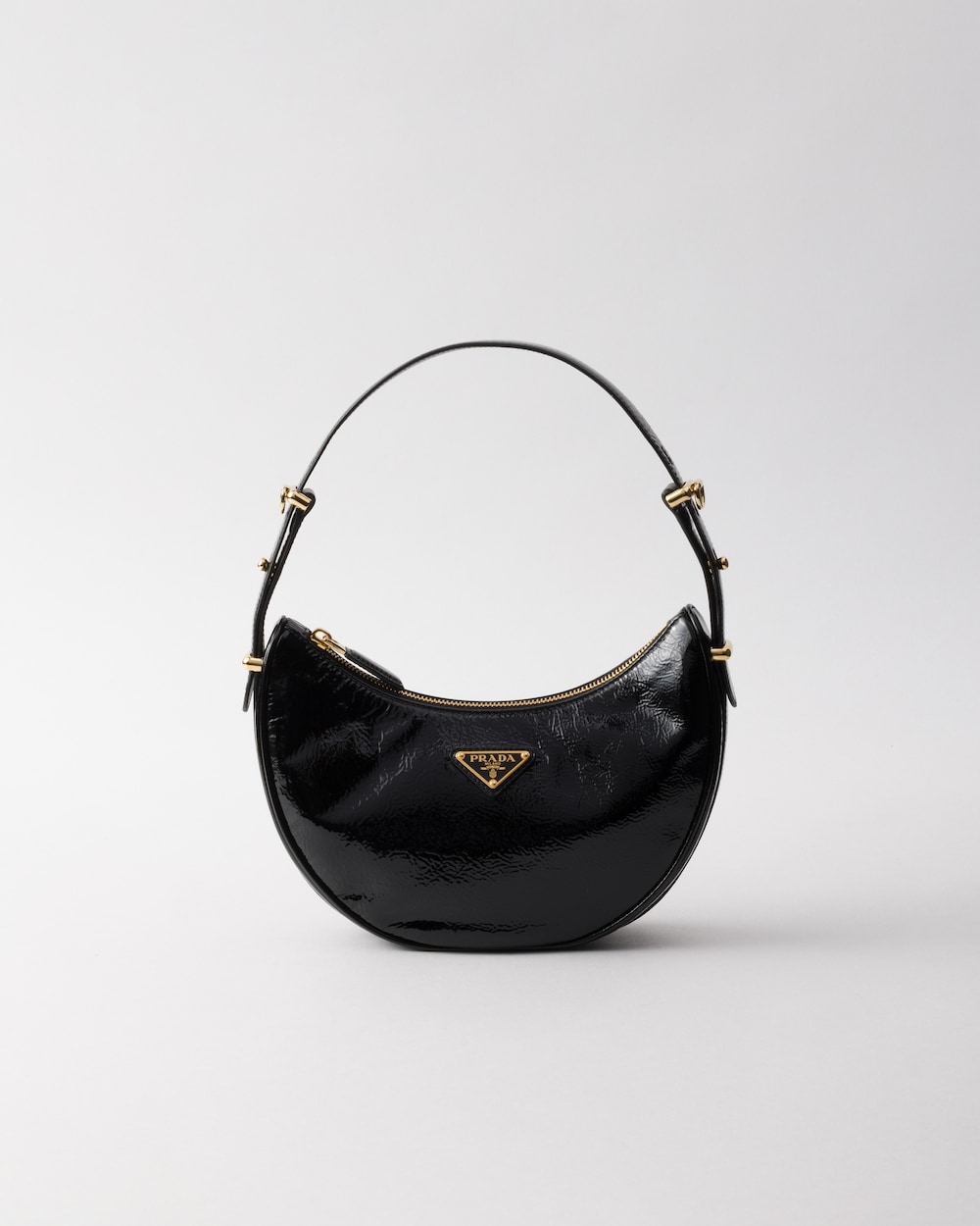 Arqu?? Naplak Patent Leather Shoulder Bag