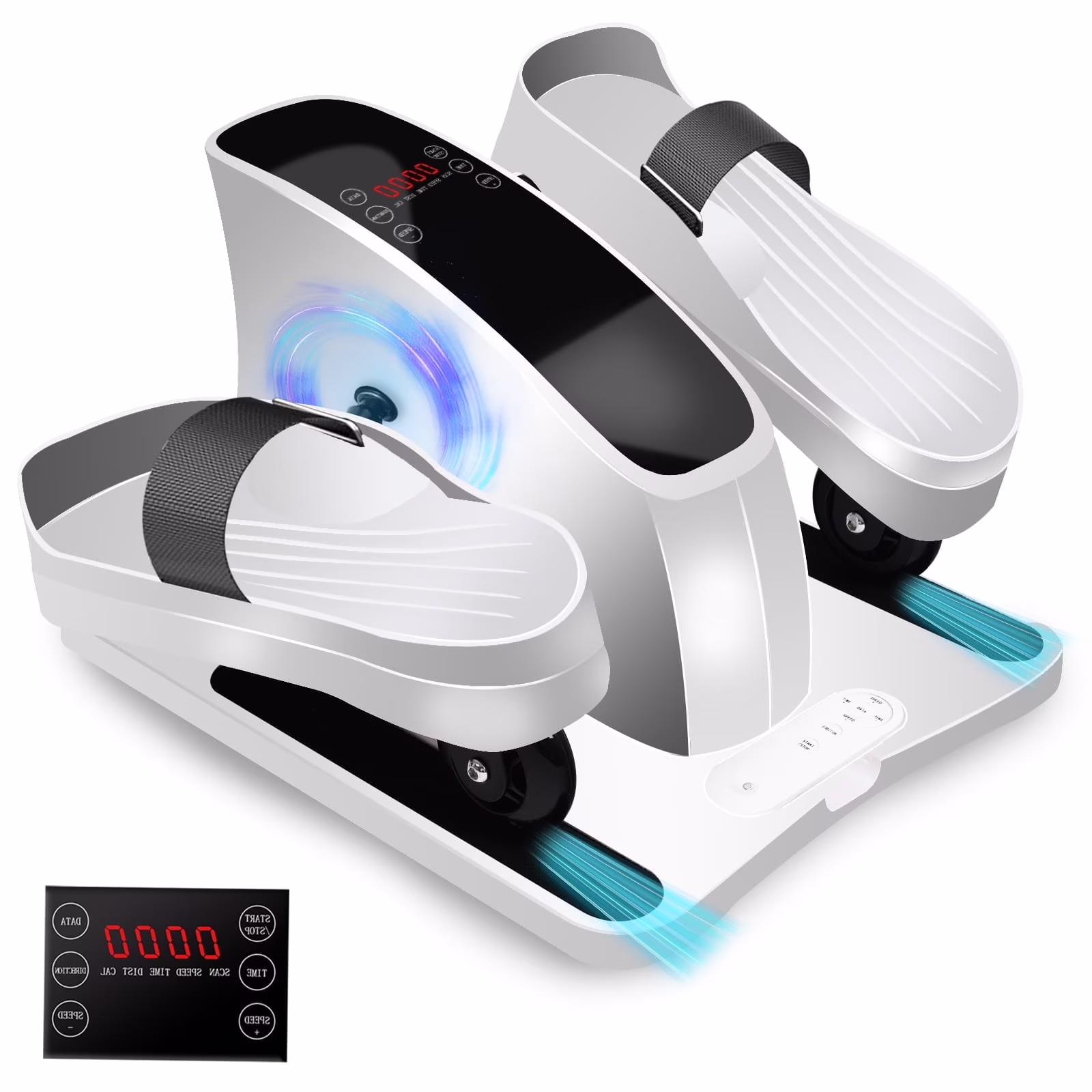 CATGOOD Under Desk Elliptical, Electric Seated Foot & Leg Pedal Exerciser While Sitting for Seniors