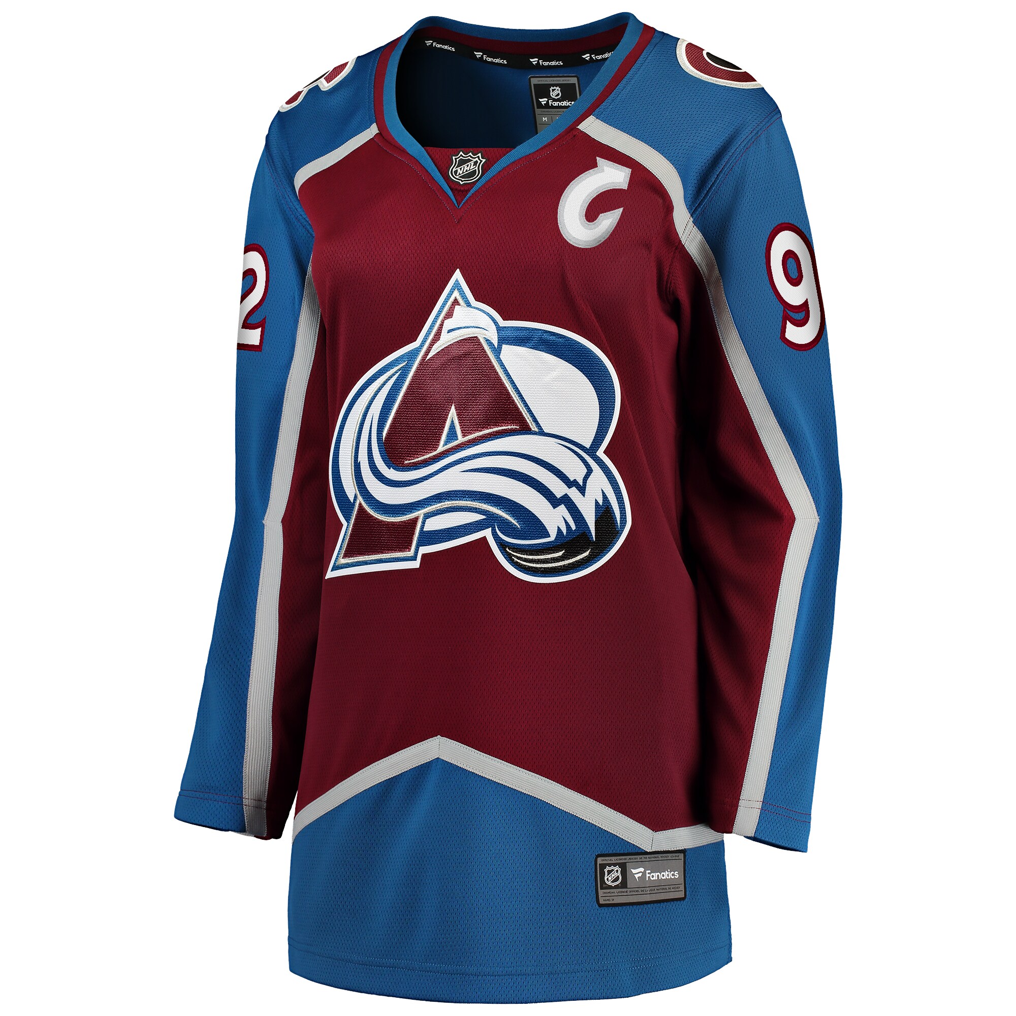 Gabriel Landeskog Colorado Avalanche Fanatics Women’s Captain Patch Home Breakaway   Jersey – Burgundy