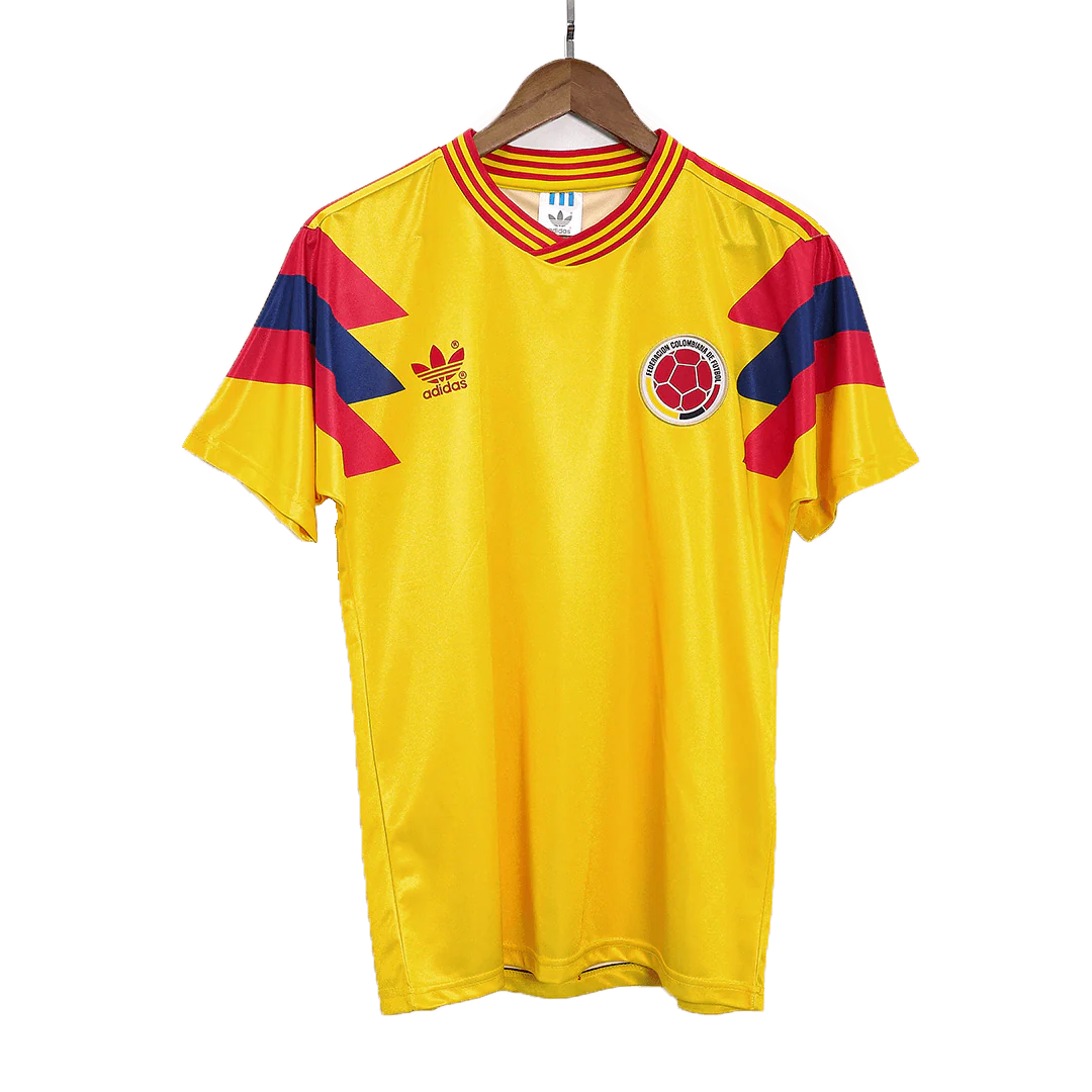 Colombia 1990 Home Retro Football Jersey