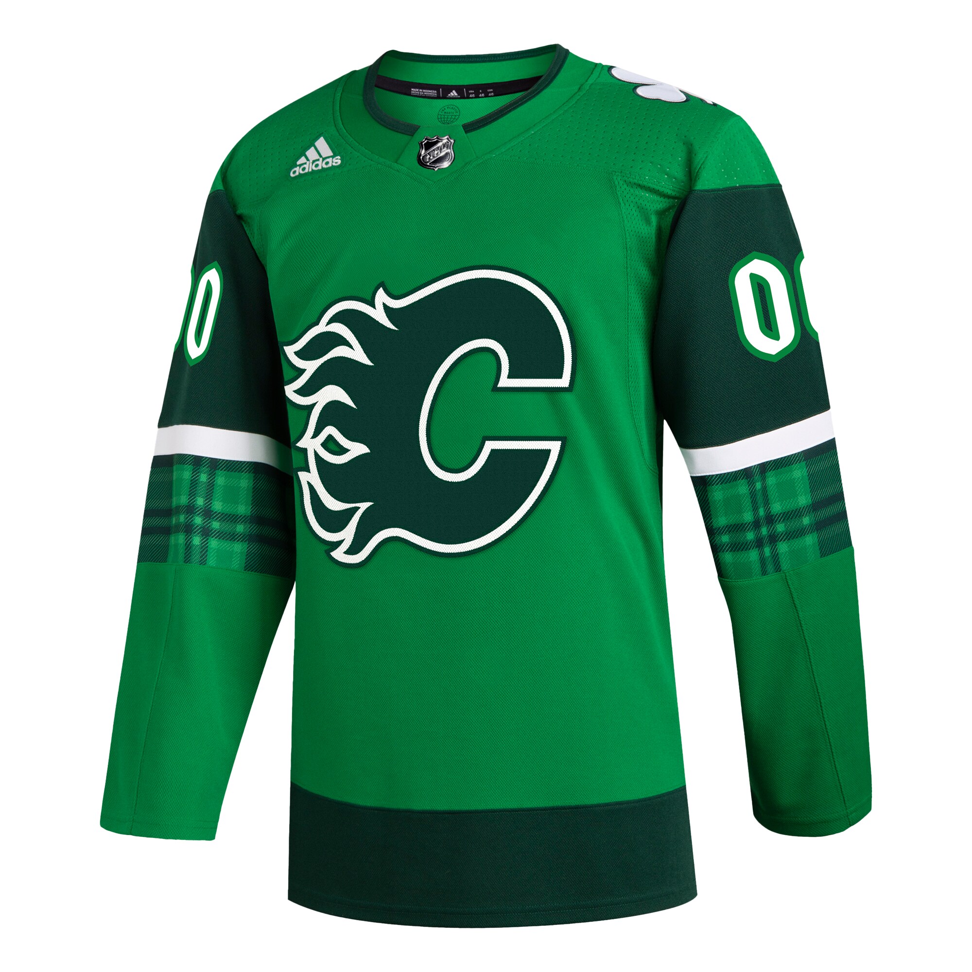 Calgary Flames  St. Patrick’s Day  Custom Jersey – Kelly Green