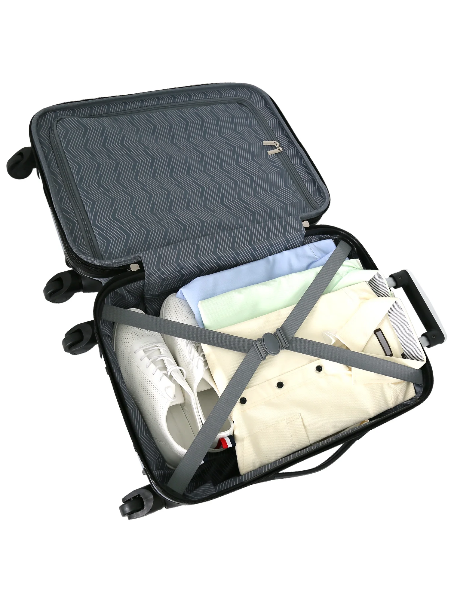 Travelers Club Chicago 3-Piece ABS Expandable ABS Travel Set - Silver