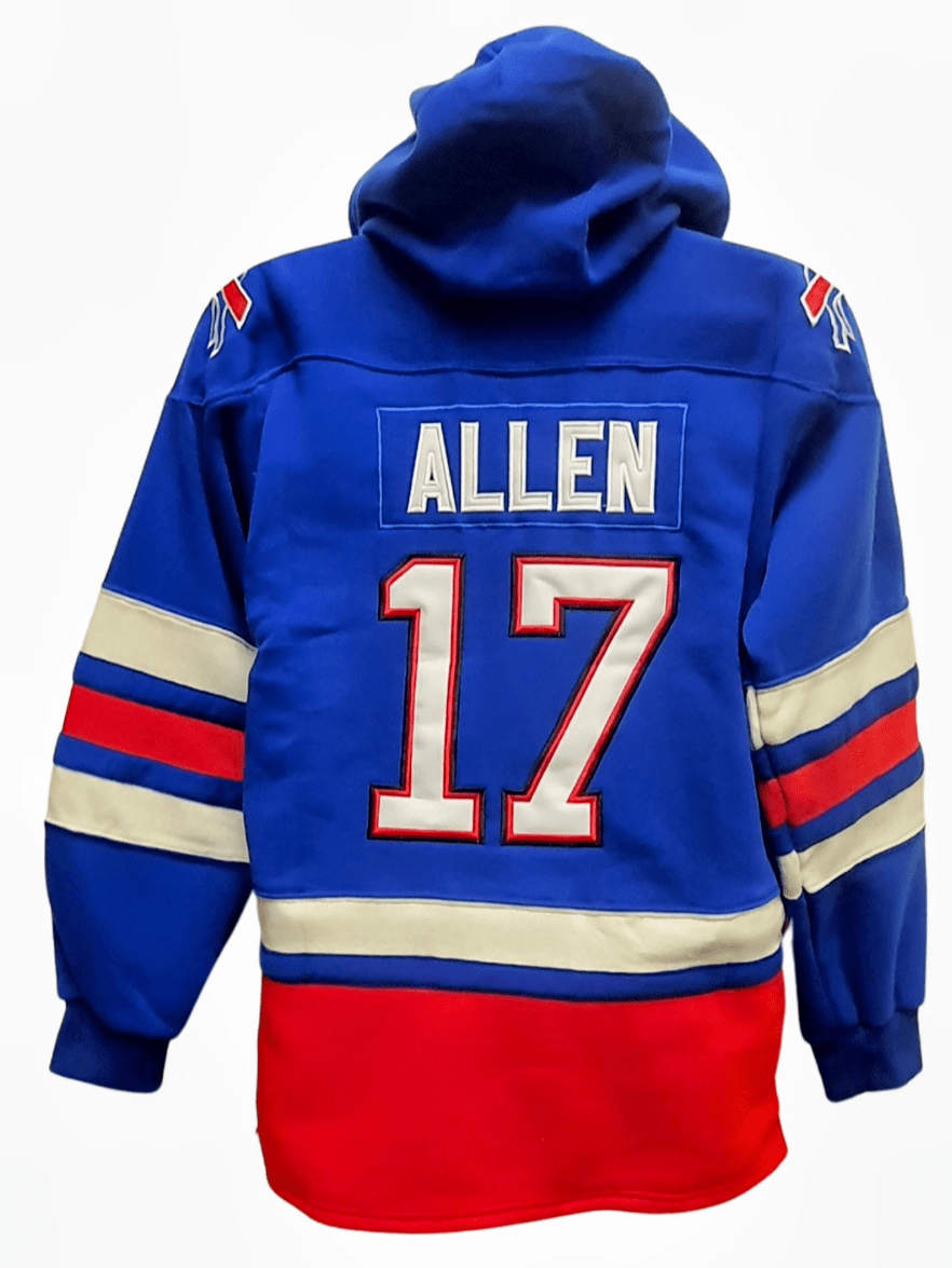 Buffalo Bills #17 Josh Allen Hoodie Jersey