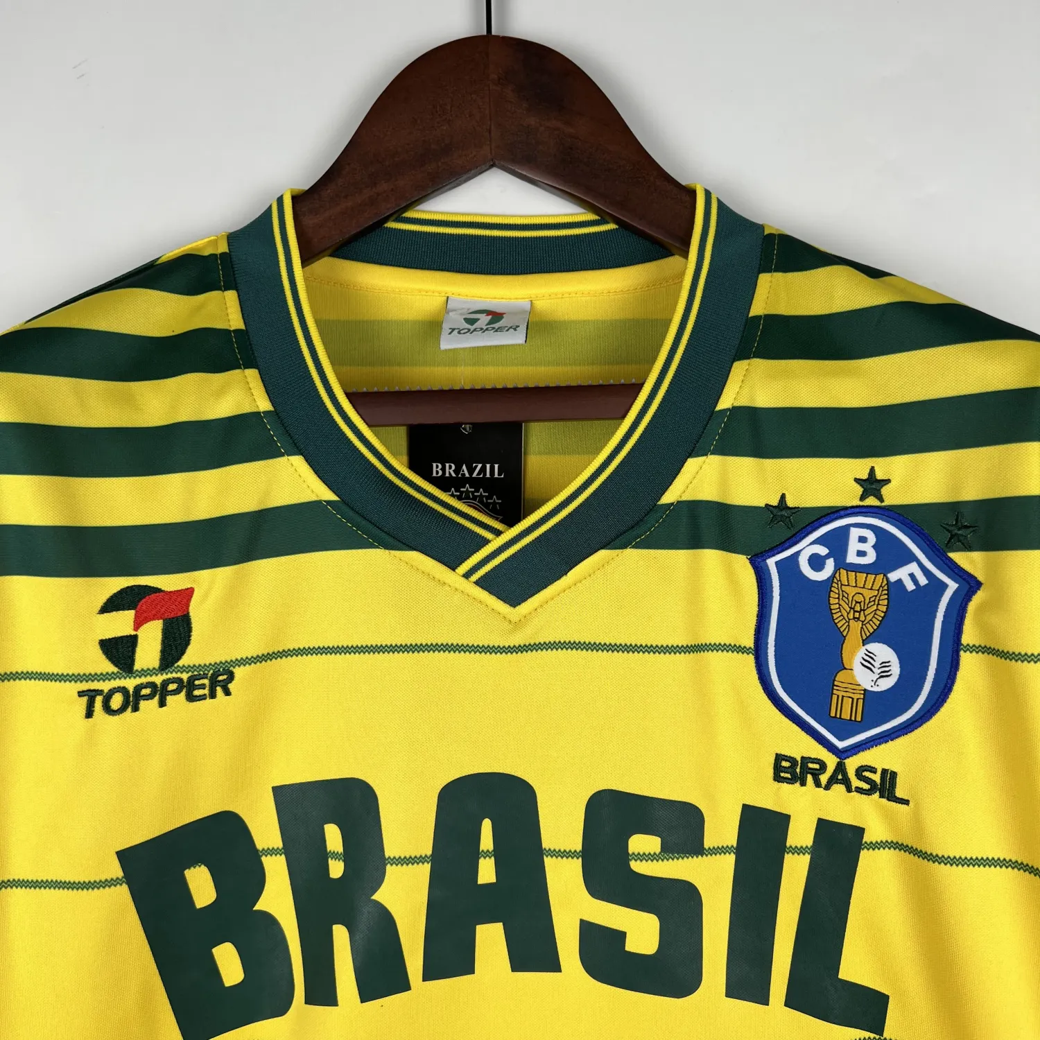 1984 Brazil home retro jersey