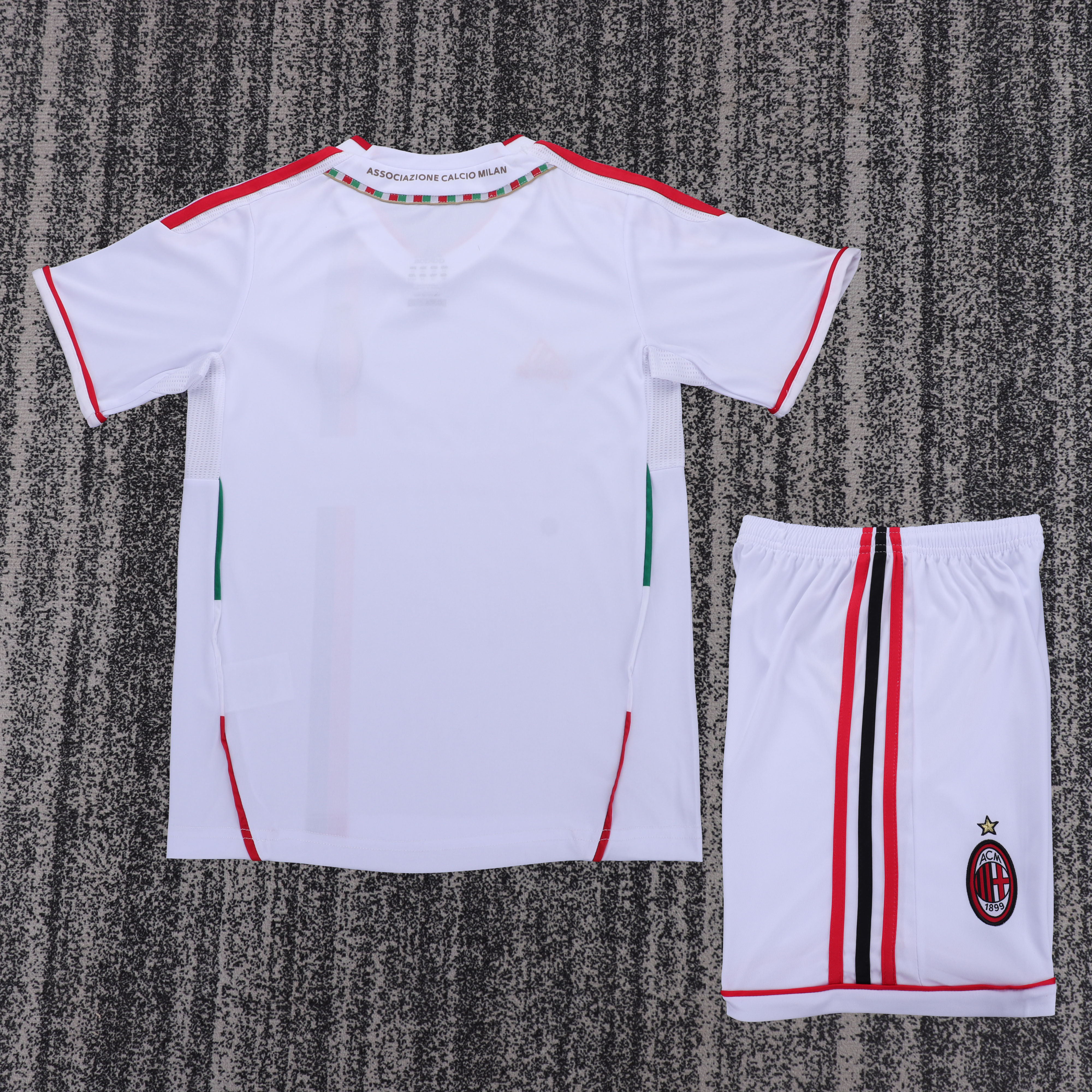 2011-12 AC Milan Away Retro Children's Jersey Set - Fans Edition