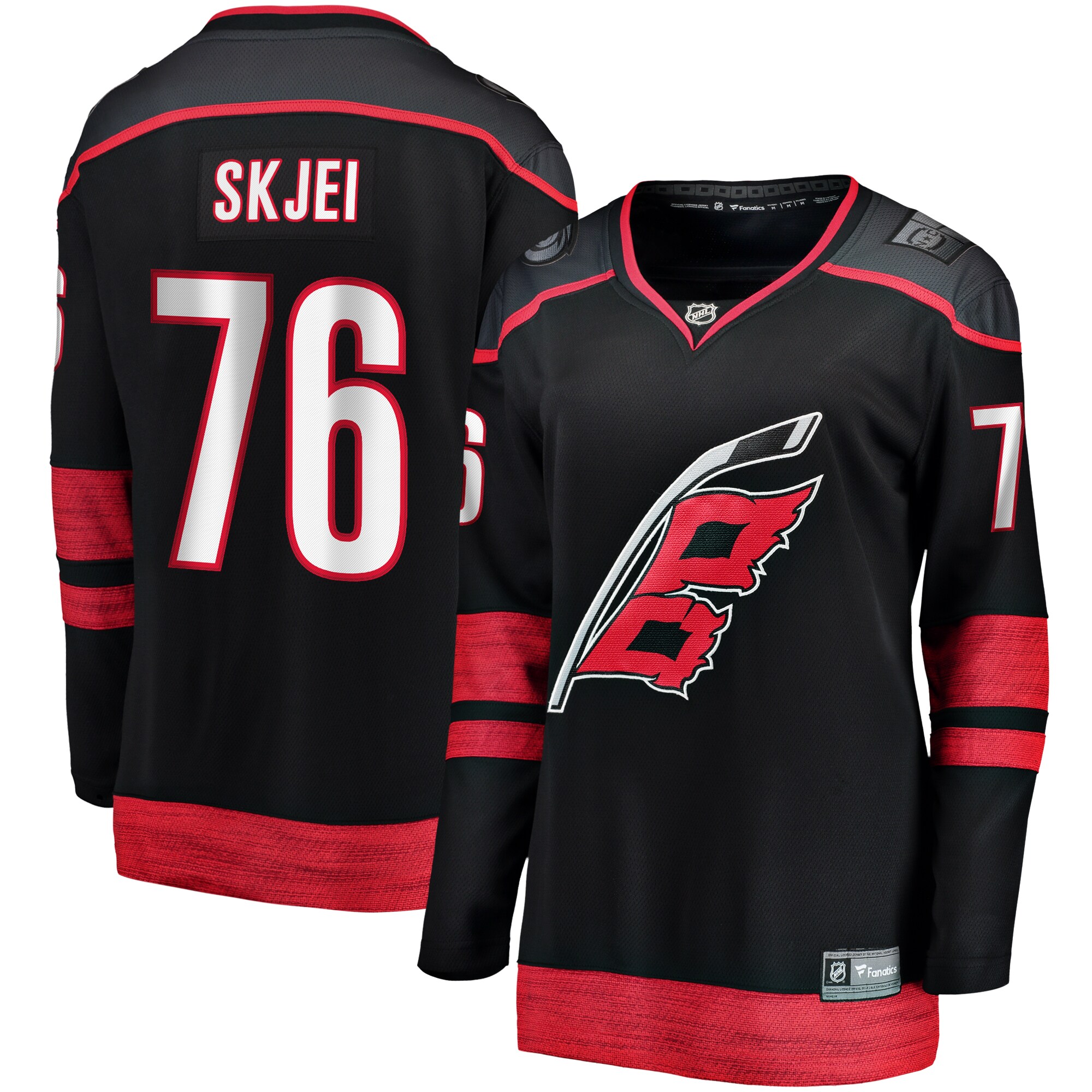 Brady Skjei Carolina Hurricanes Fanatics Women’s Home Breakaway   Jersey – Black
