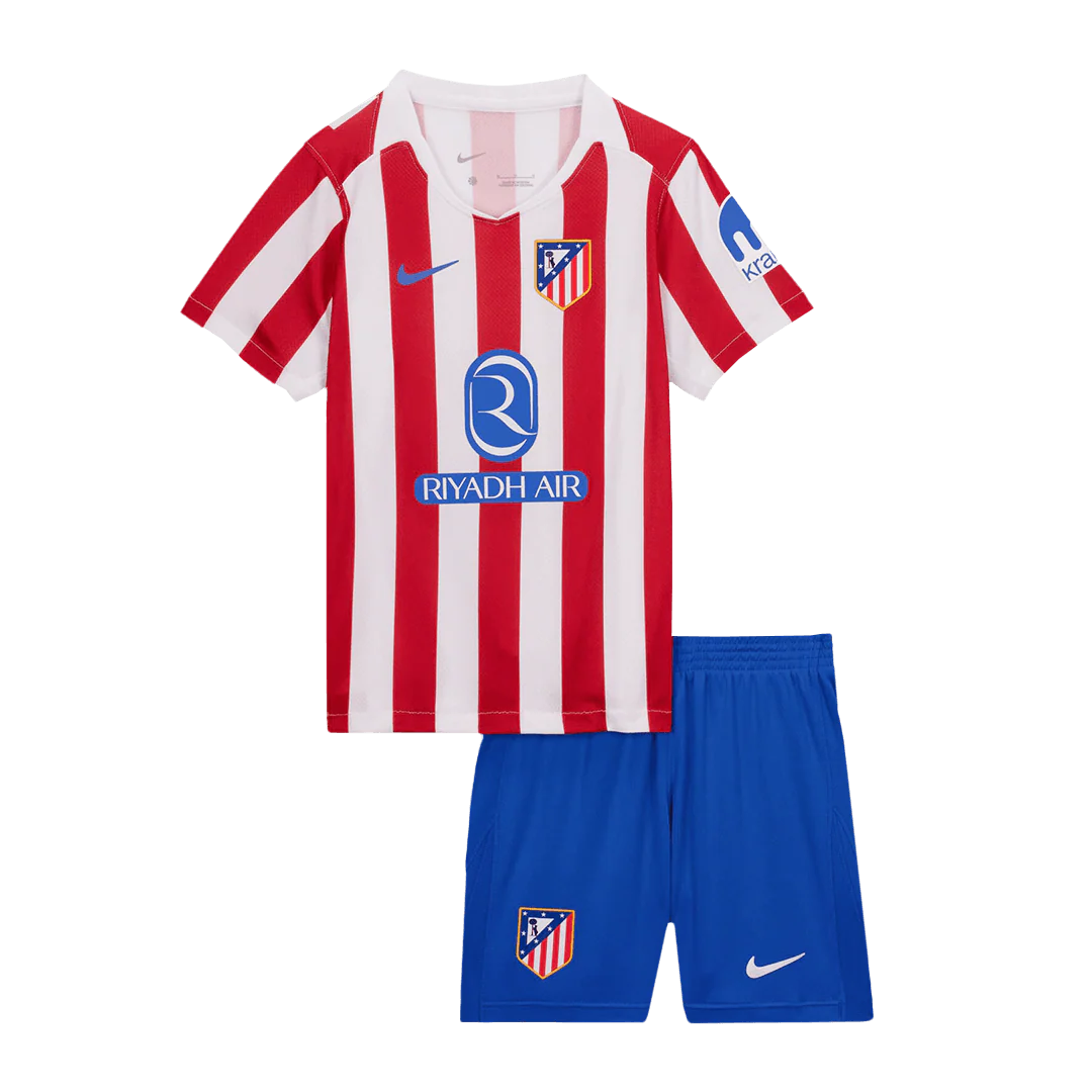 Atletico Madrid Kid's Home Kit - Jersey+Shorts 2025/26