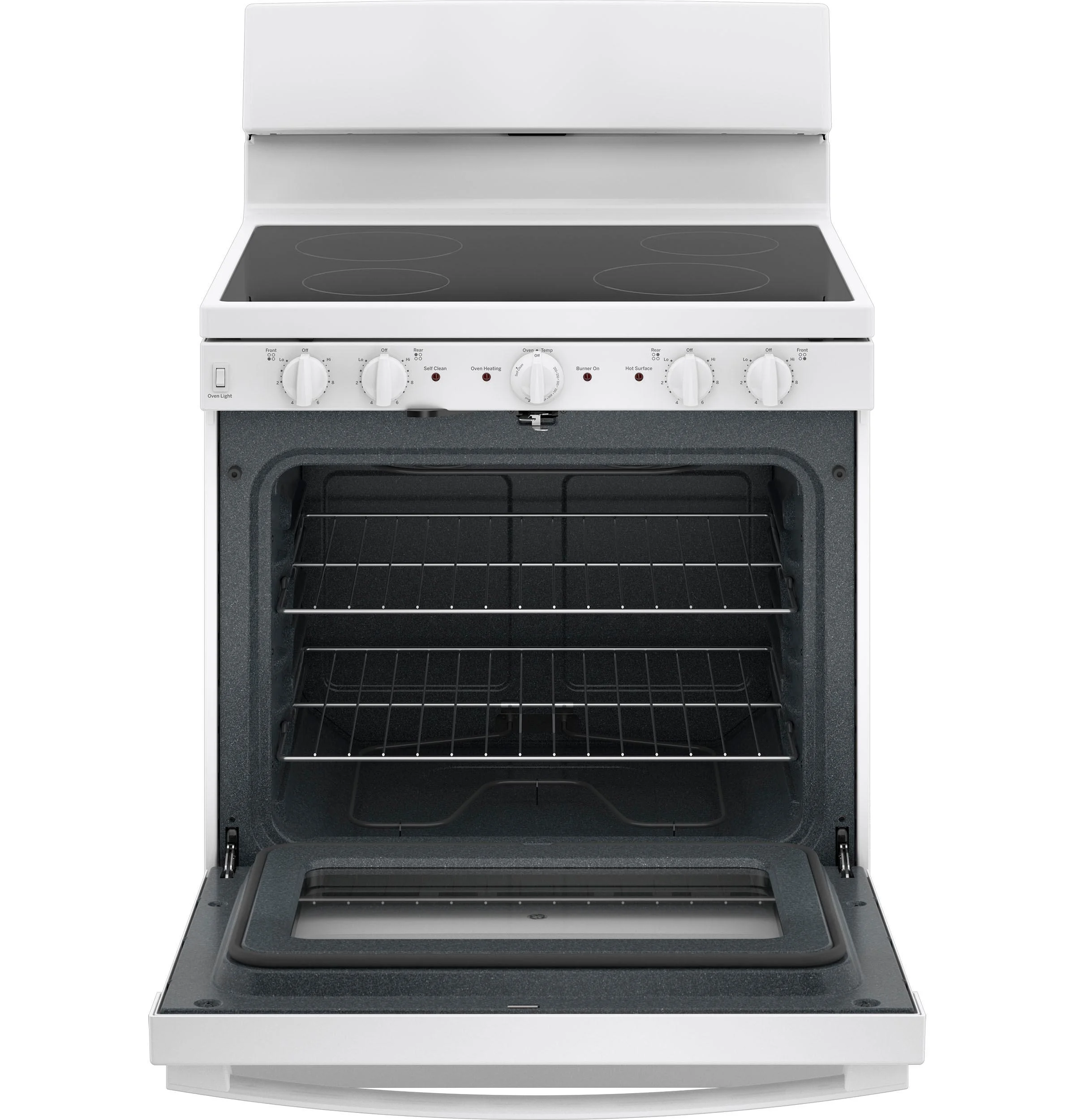 GE APPLIANCES JB480DTWW freestanding smoothtop electric range