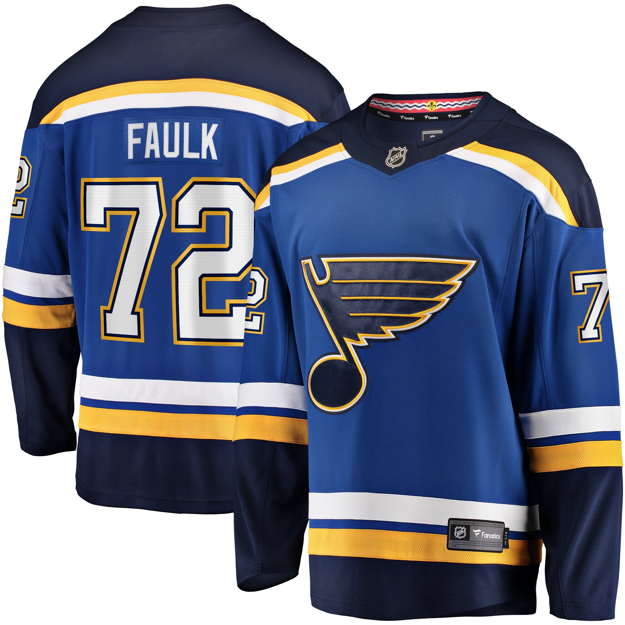 Justin Faulk St. Louis Blues Fanatics Home Breakaway   Jersey – Blue