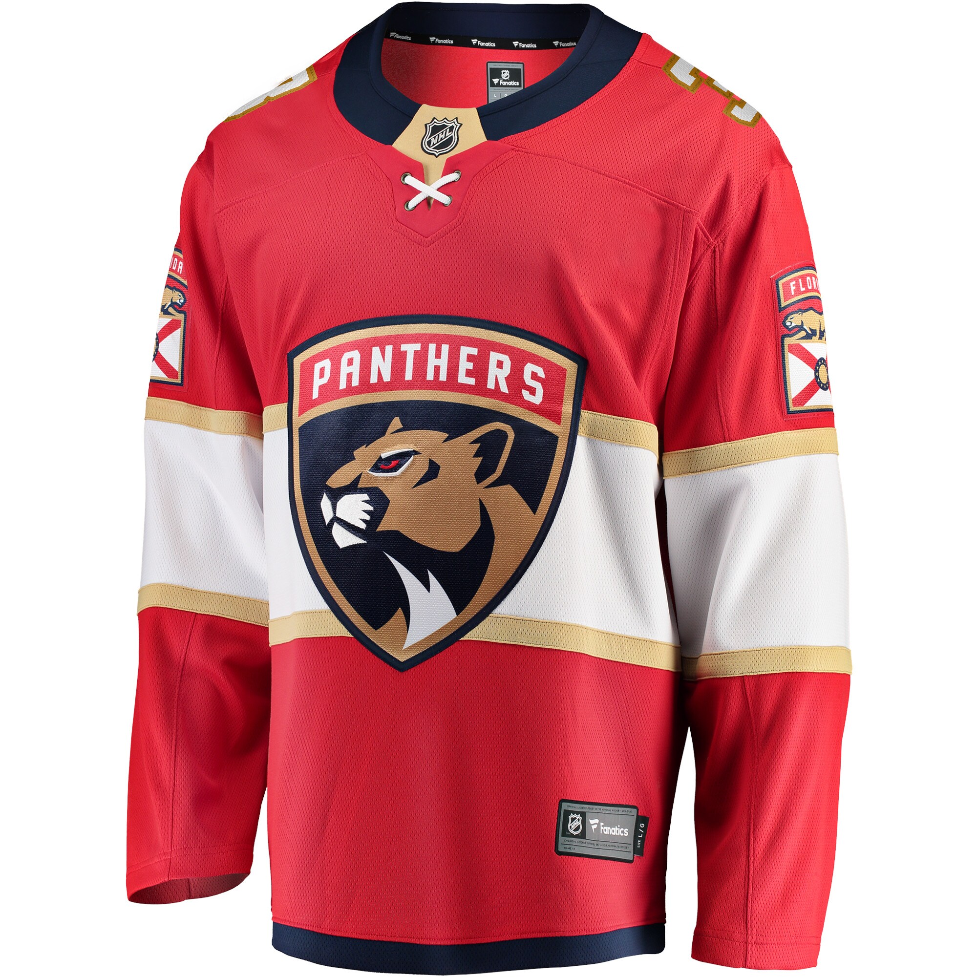 Matt Kiersted Florida Panthers Fanatics Home Team Breakaway   Jersey – Red