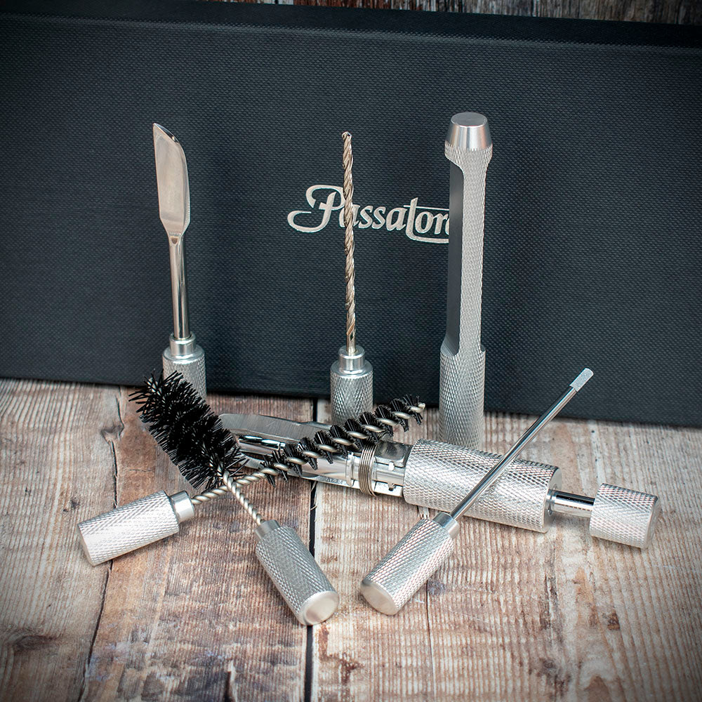 Passatore 7 Piece Pipe Service and Reamer Set - Black Gift Box