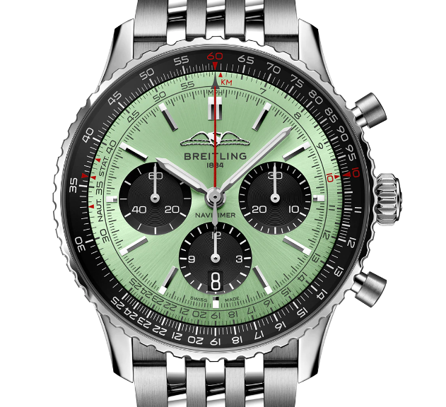 【Super Clone】Breitling AB0138241L1A1 Navitimer B01 Green Dial - Νew