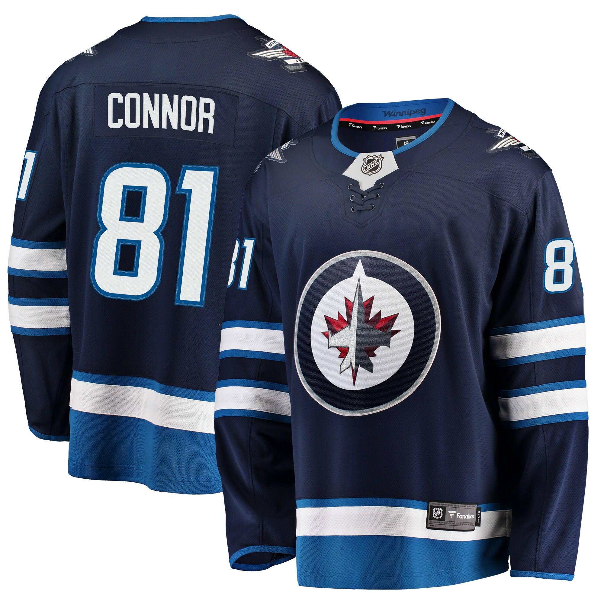 Kyle Connor Winnipeg Jets Fanatics Breakaway Replica Jersey – Navy