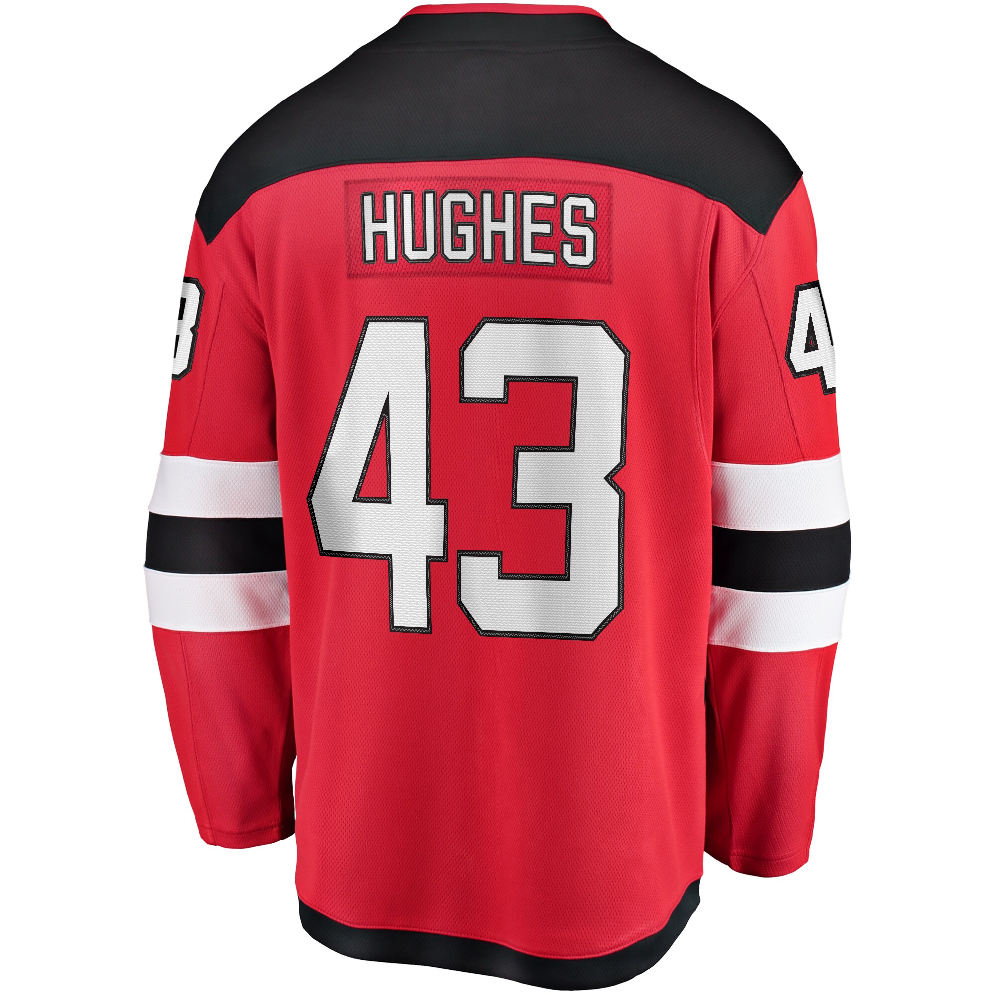 Luke Hughes New Jersey Devils Fanatics Home Breakaway   Jersey – Red