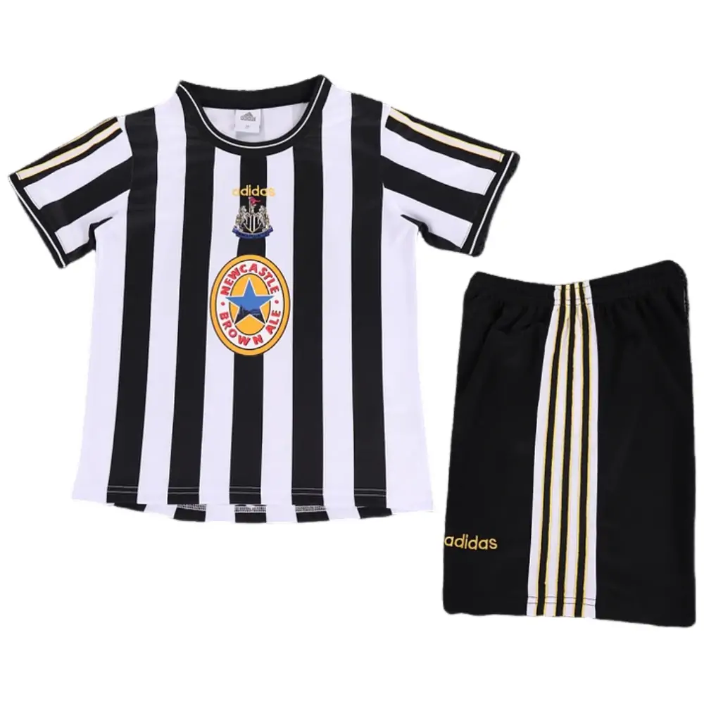 1997-99 Newcastle Home Retro Children's Jersey Set - Fans Edition