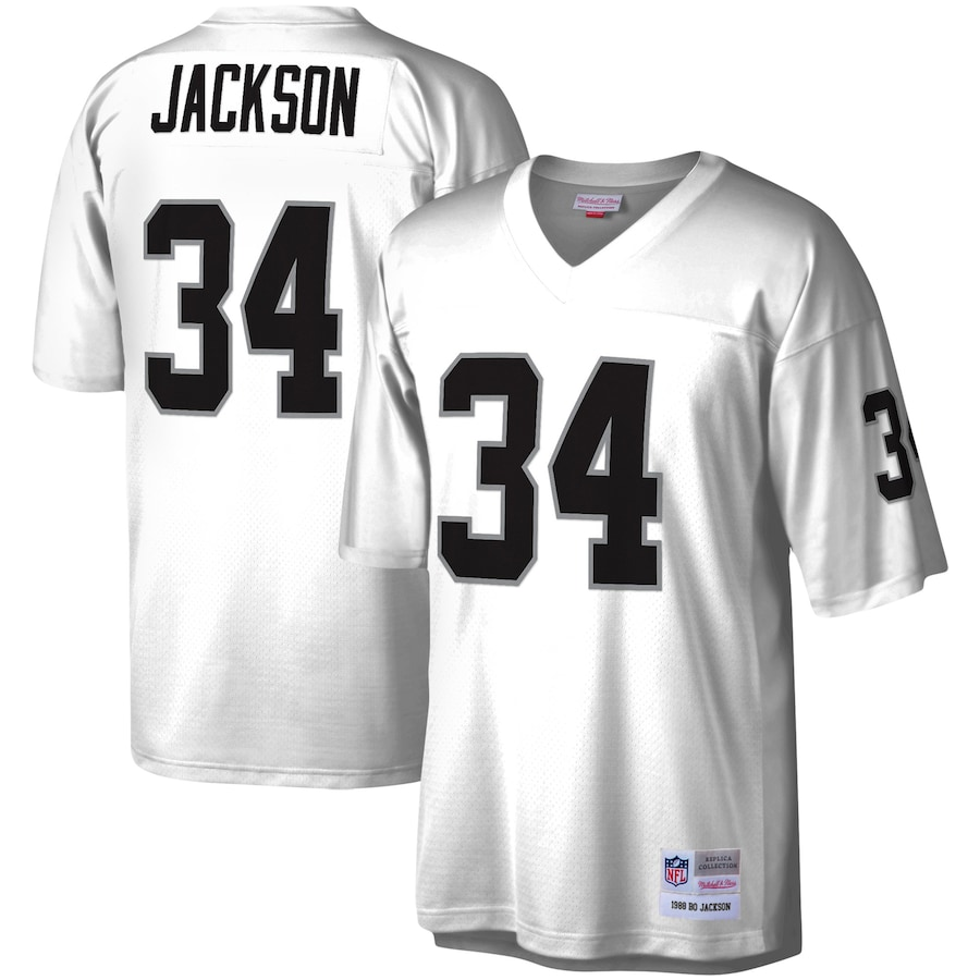 Bo Jackson Las Vegas Raiders Mitchell & Ness Legacy Replica Jersey – White