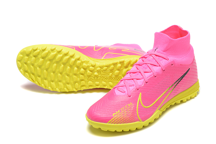 Assassin 15th generation high-top fully knitted waterproof MD air cushion grass spike football shoes