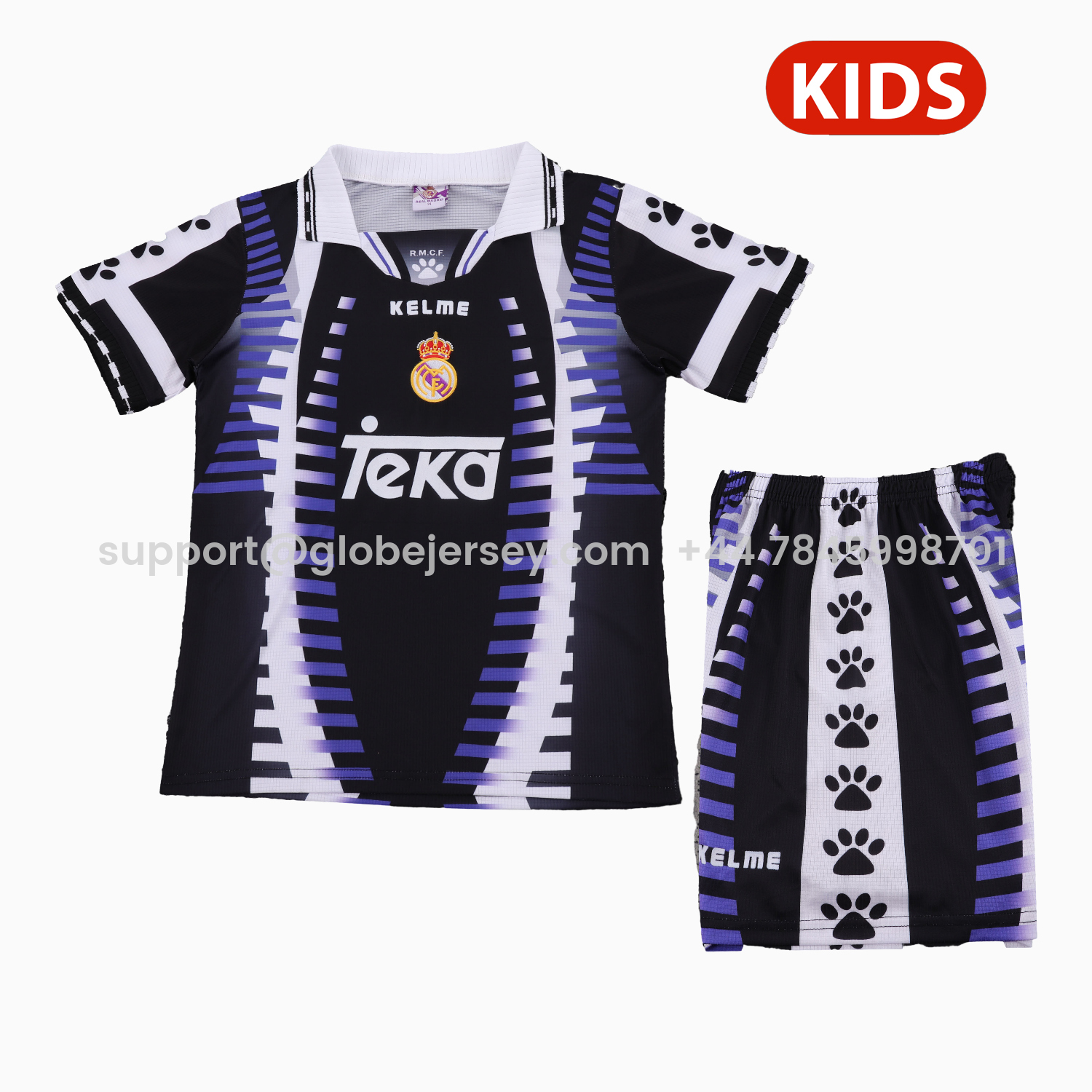 Retro Real Madrid 1997-98 Third Kids Kit