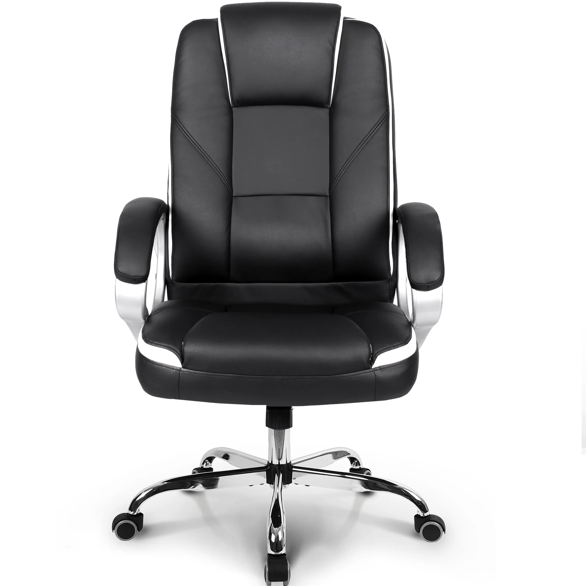 Neo Chair Ergonomic High Back Executive Leather Office Computer Desk Chair, Black