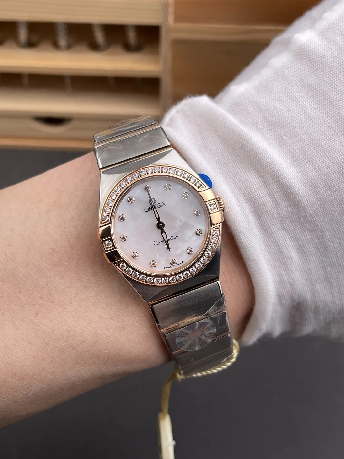 Omega Constellation Two-Tone Rose Gold Ladies 28mm