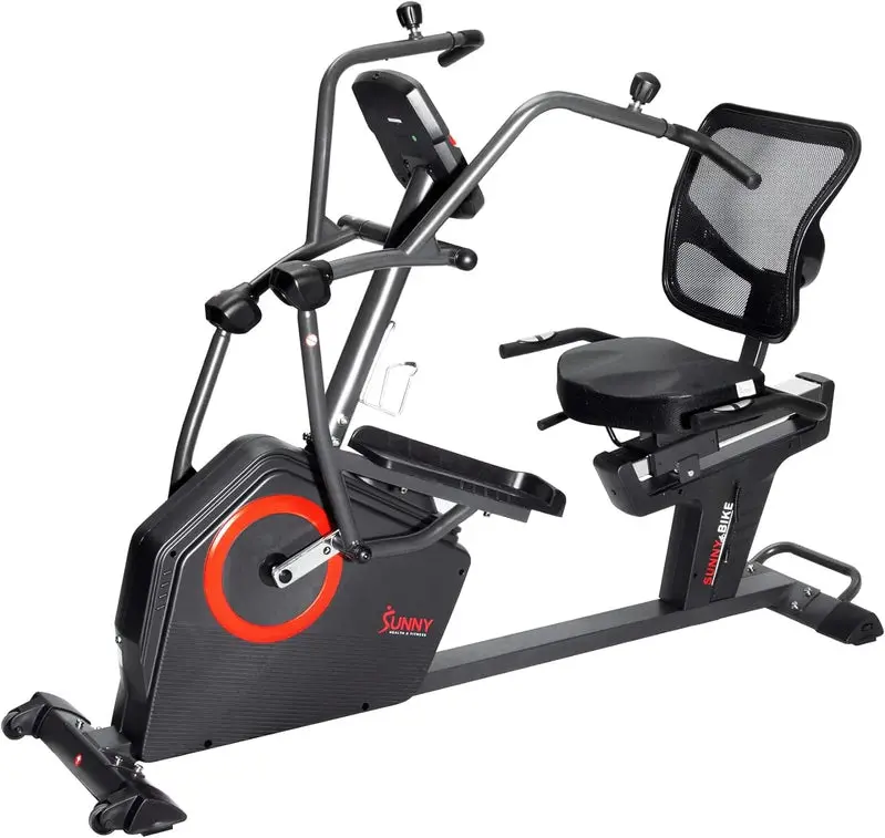 Sunny Health SF-RBE4886SMART Recumbent Elliptical Cross Trainer – Electromagnetic Resistance with Arm Exercisers