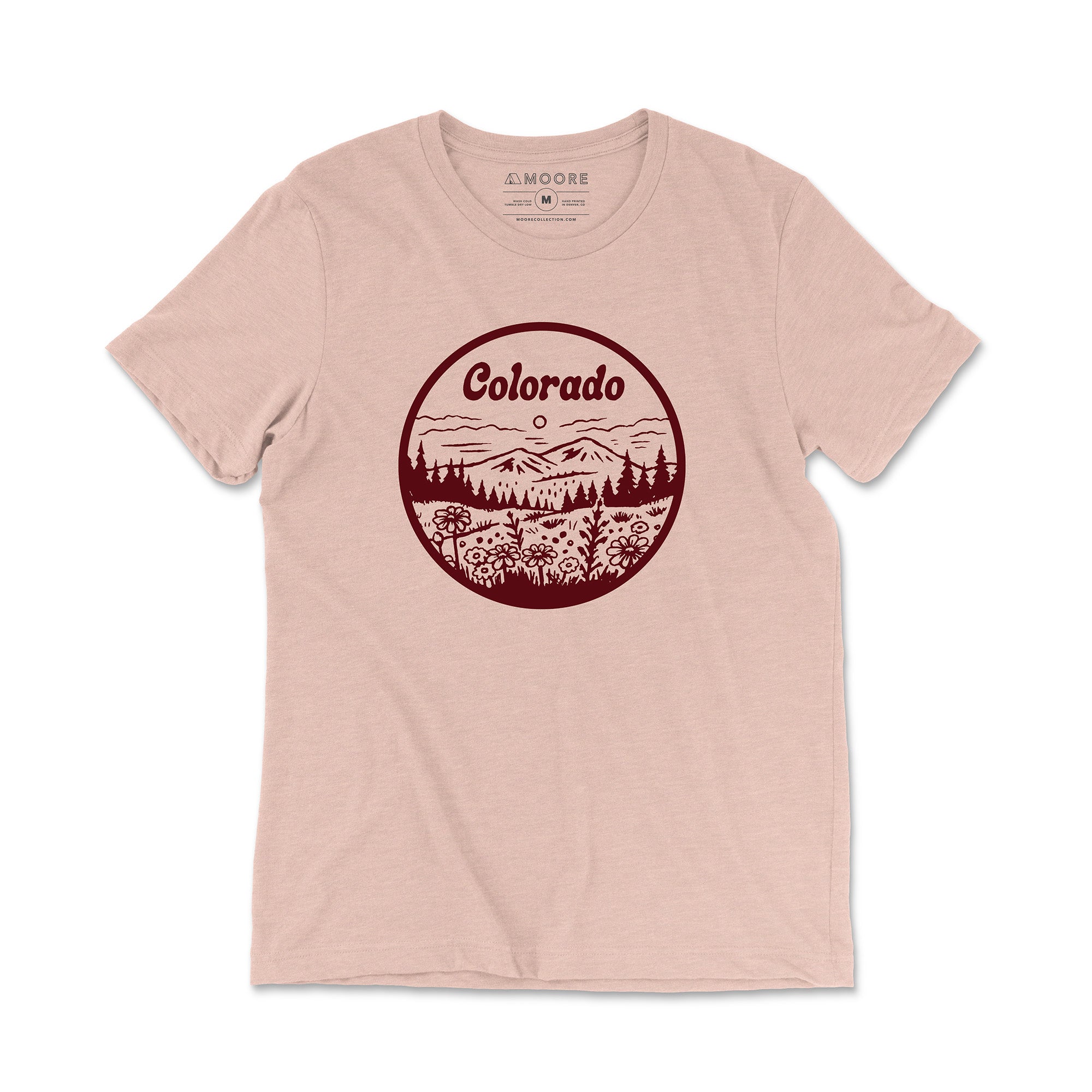 Colorado Wildflower Tee – Peach