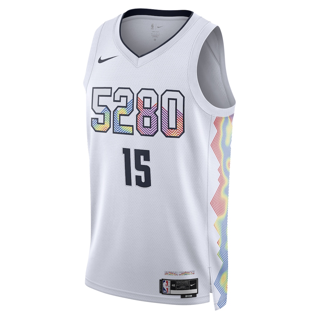 Unisex Denver Nuggets Nikola Jokic  White 2024/25 Swingman Jersey - City Edition