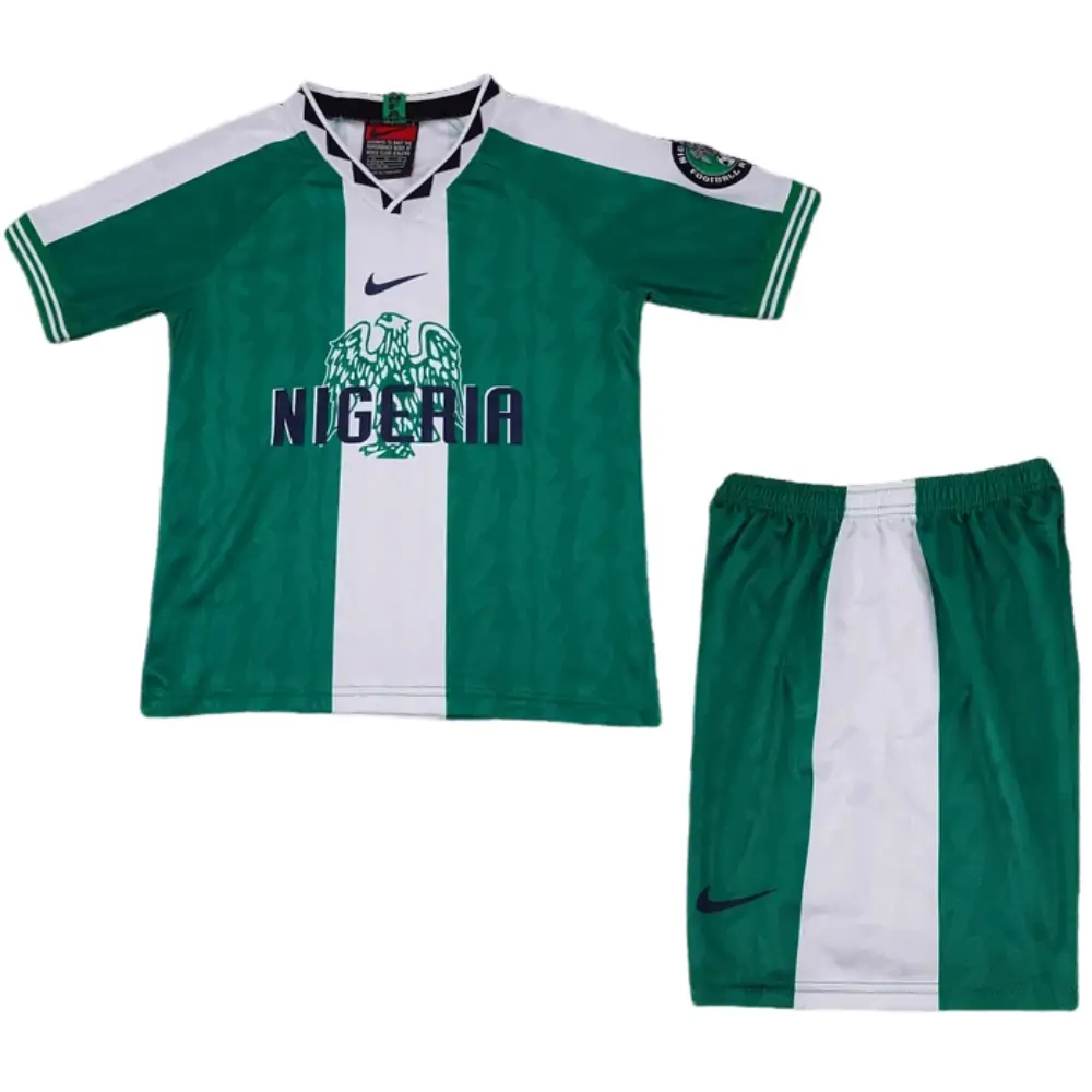 1996 Nigeria home retro children's jersey set - fans edition