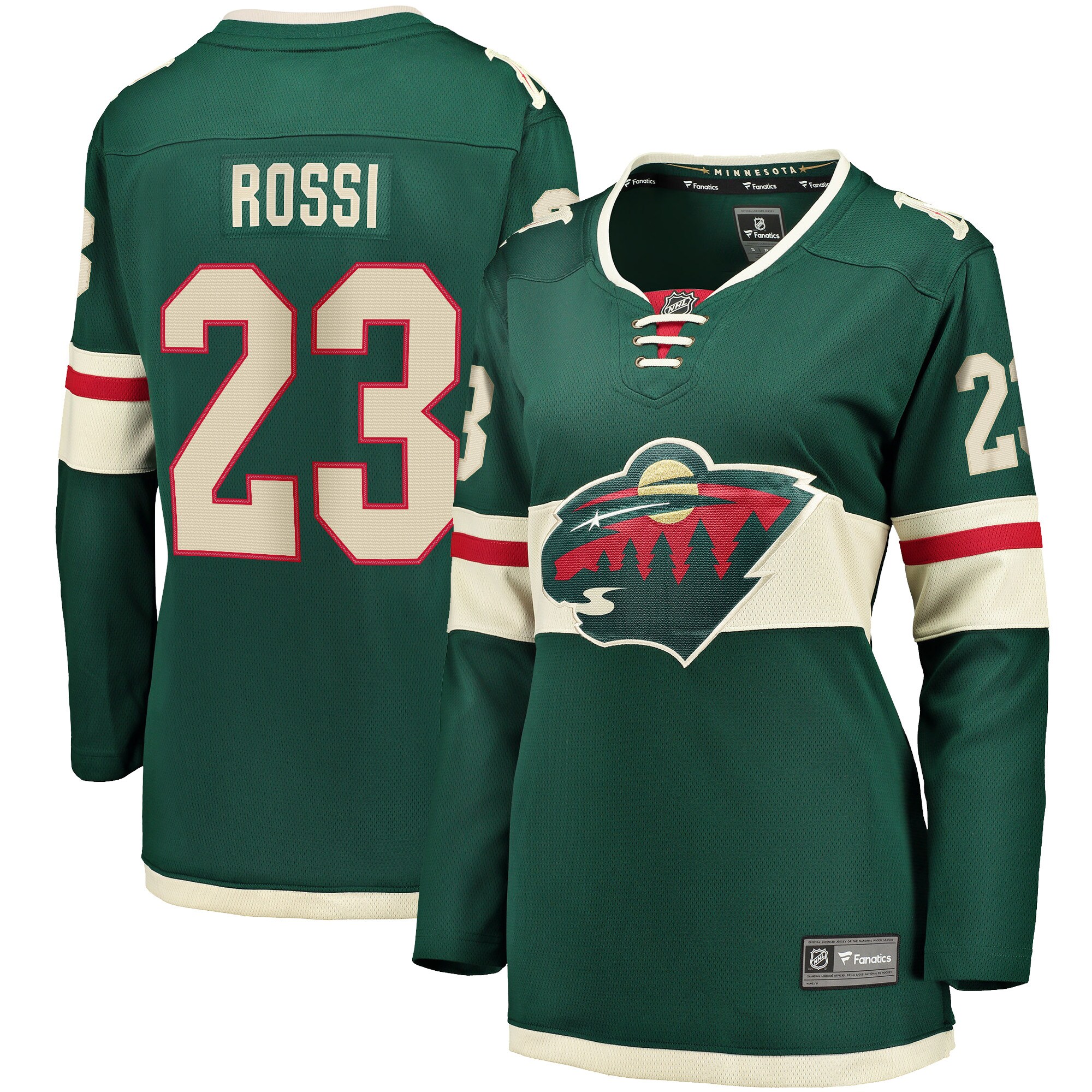 Marco Rossi Minnesota Wild Fanatics Women’s Home Breakaway   Jersey – Green