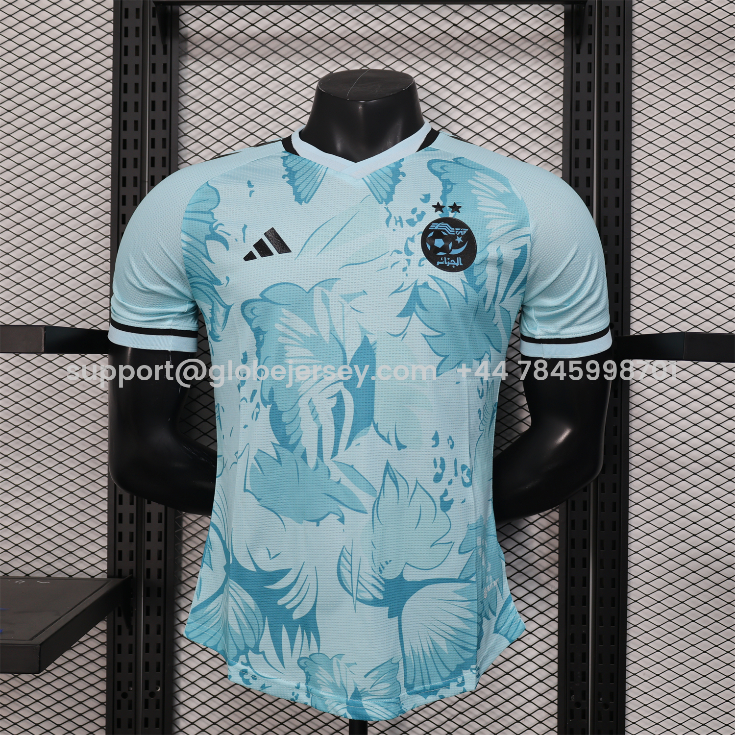 Algeria 25-26 Light Blue Flower Pattern Special Edition Jersey - Player Version
