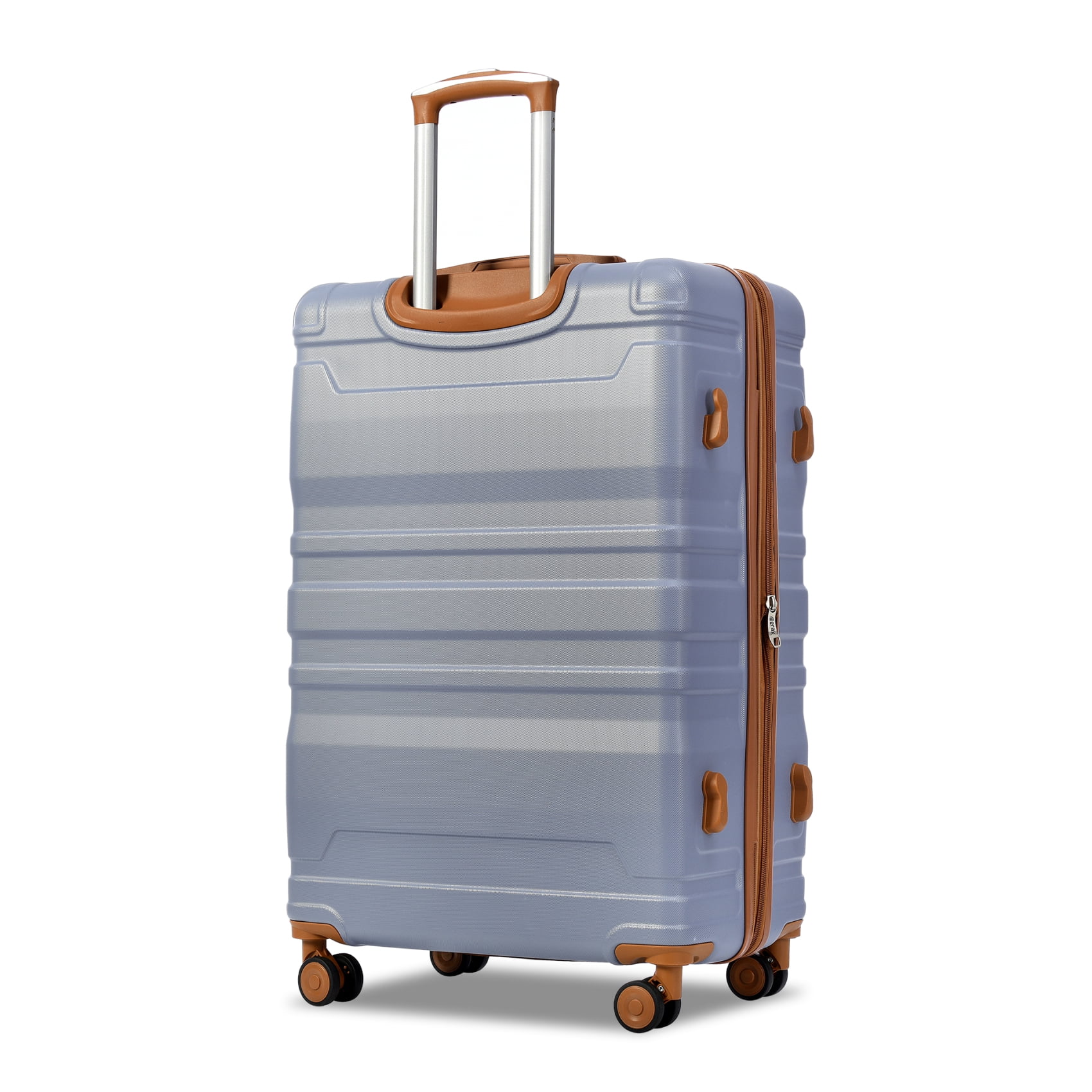 Luggage Suitcase 3 Piece Sets, New Model Expandable ABS Hardshell Luggage, Lightweight Carry-on Suitcase Sets with Spinner Wheels & TSA Lock, 20''/ 24''/ 28'', Blue Gray