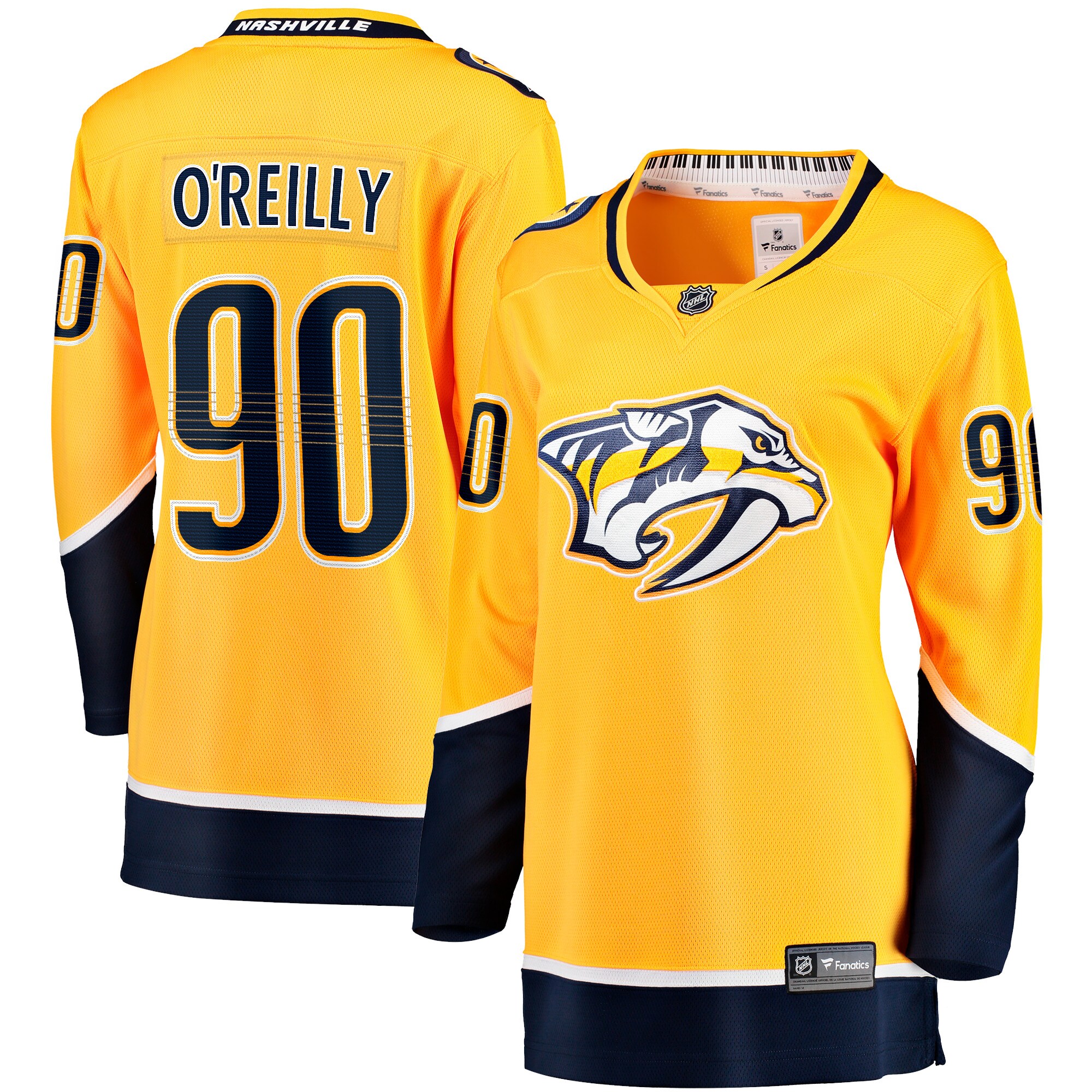 Ryan O’Reilly Nashville Predators Fanatics Women’s Home Premier Breakaway   Jersey – Gold
