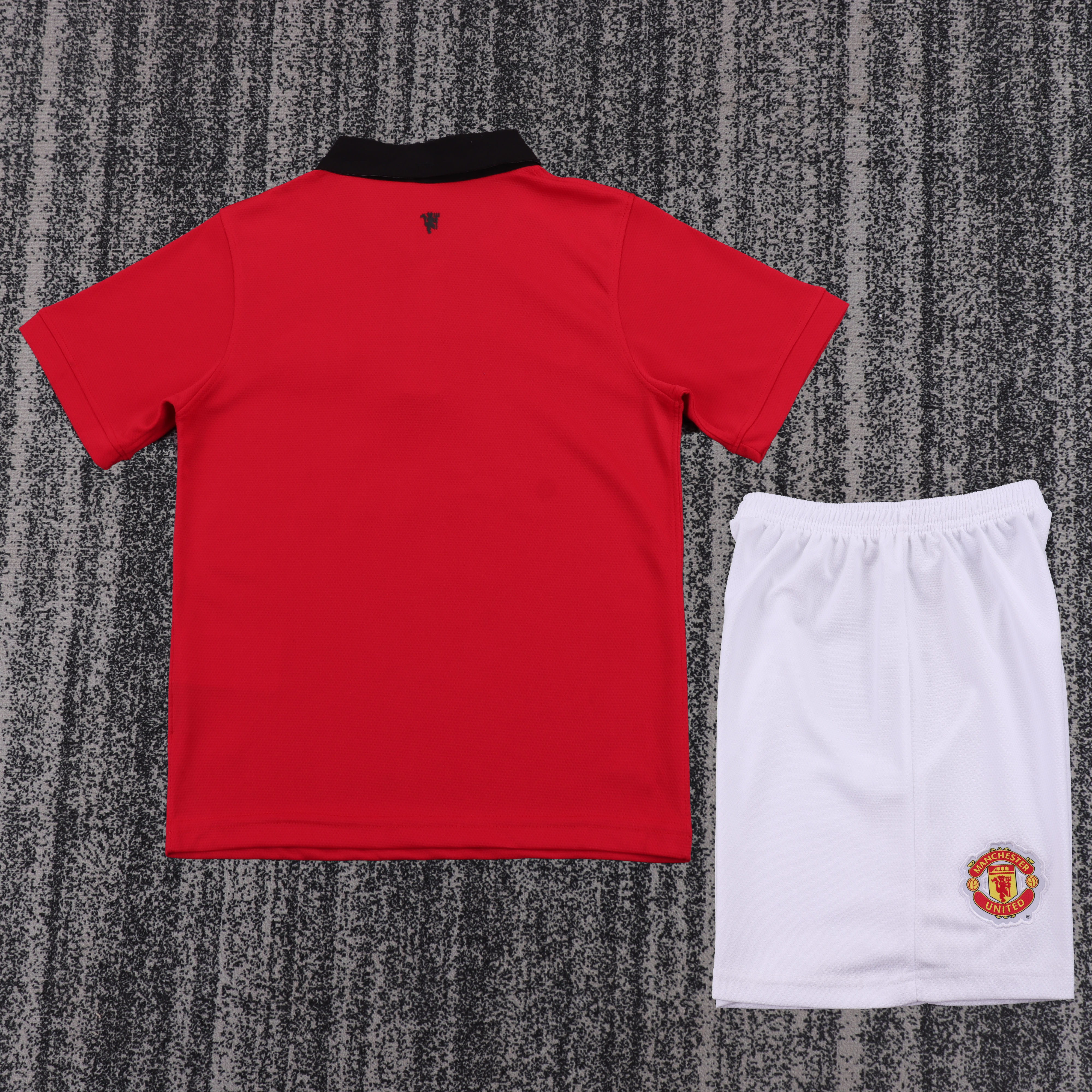 2013-14 Manchester United Home Retro Children's Jersey Set Fans Edition