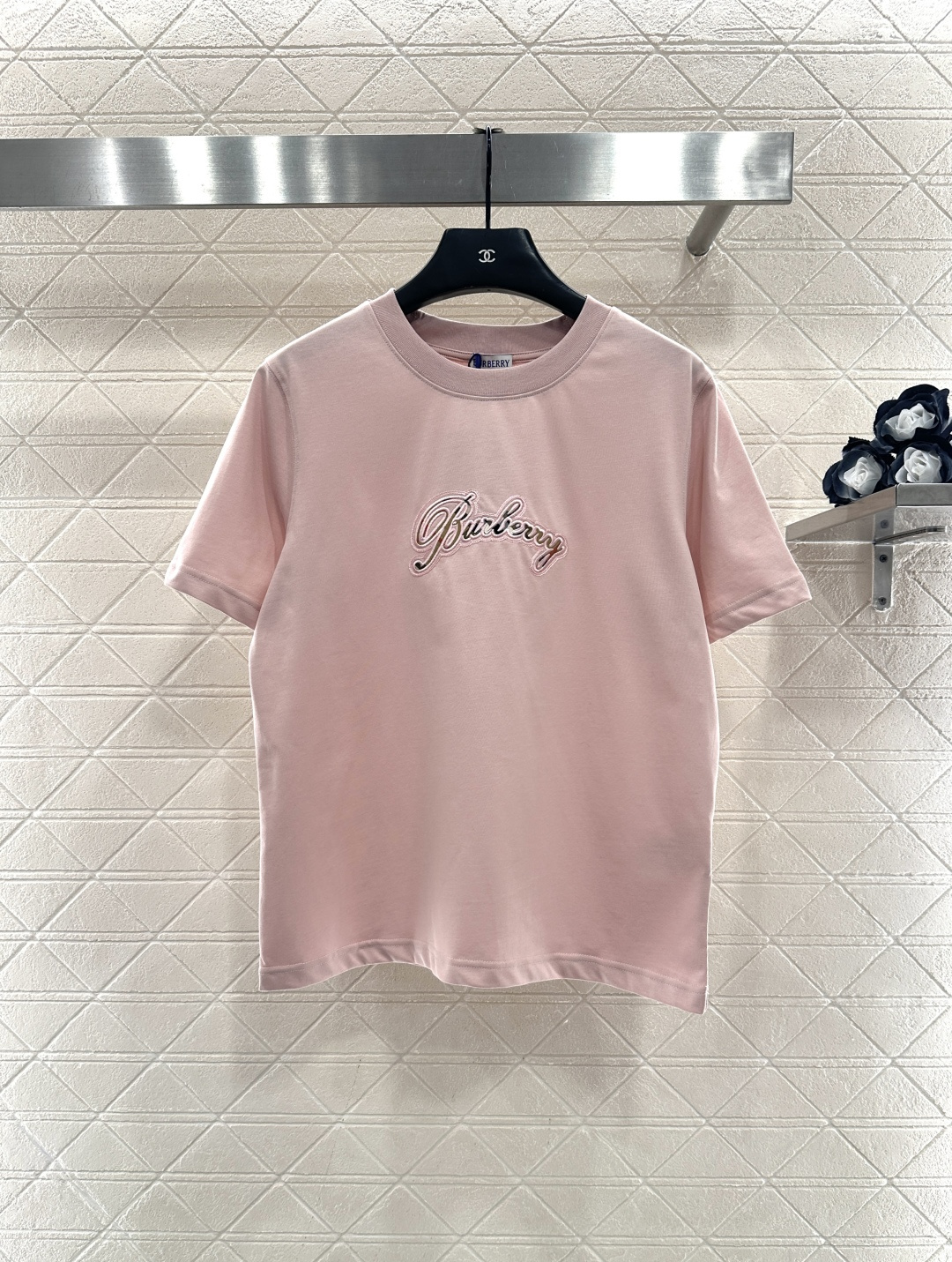 Crew neck embroidered T-shirt