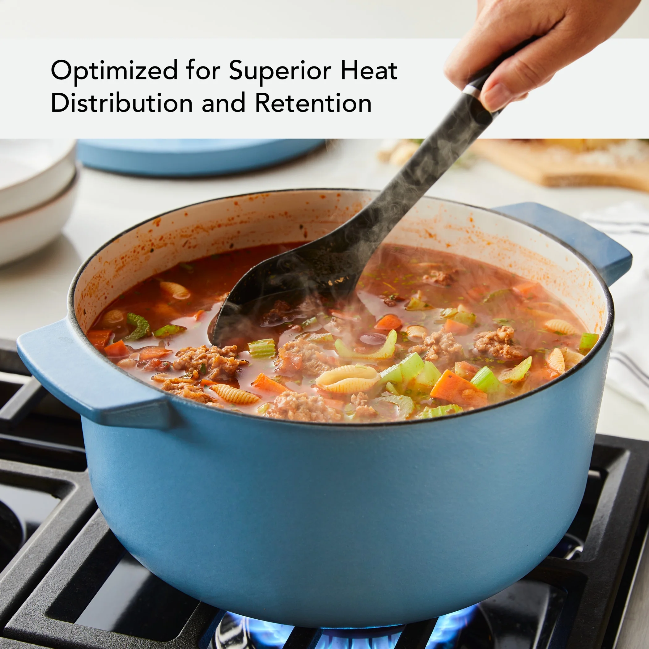 KitchenAid Seasoned Cast 6 Quart Iron Induction Dutch Oven Casserole, Metal Utensil, Broiler and Oven Safe to 500��F, Cast Iron Black