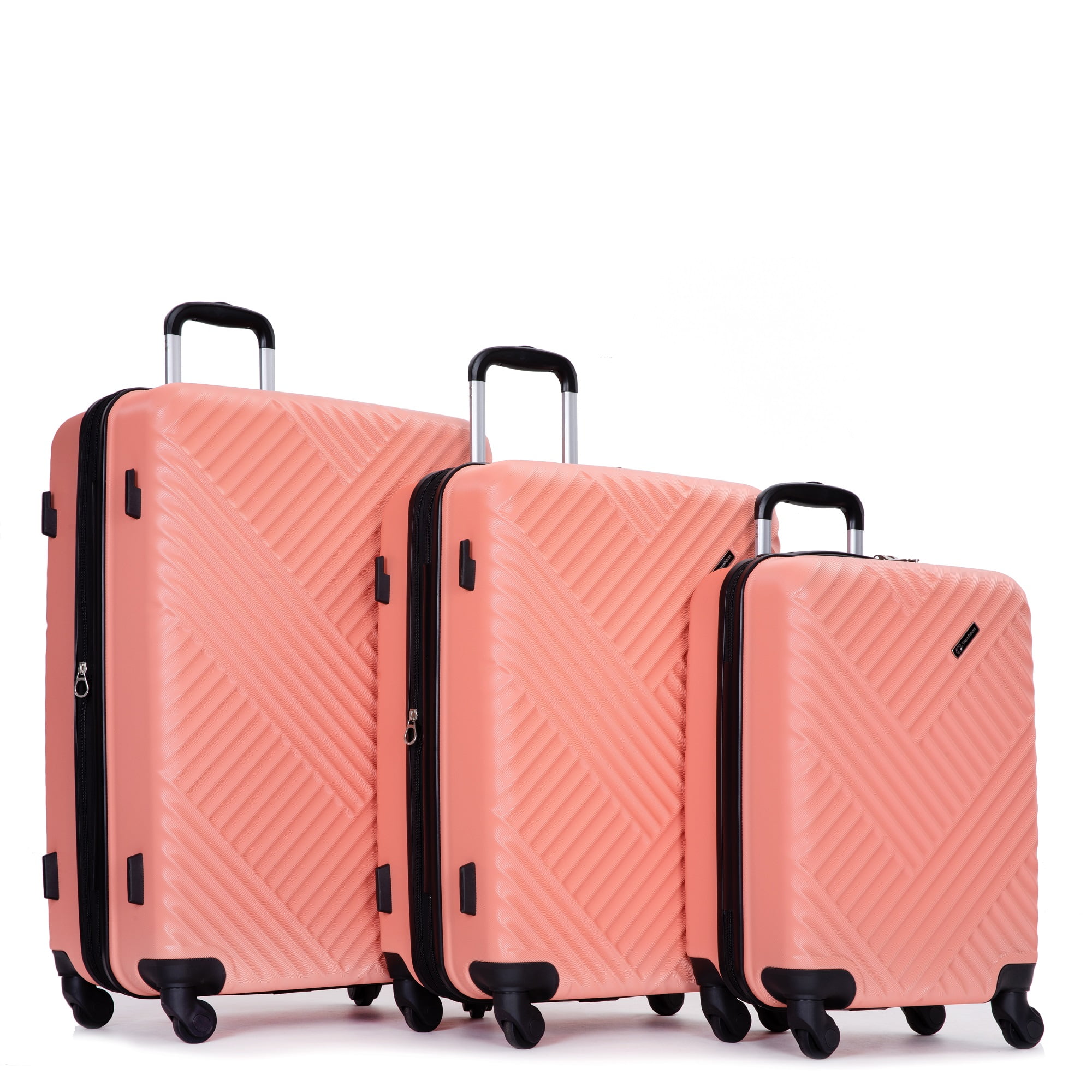 Travelhouse Carry On Luggage Set Hardshell Expandable Lightweight Suitcase with TSA Lock Spinner Wheels.(Blue)