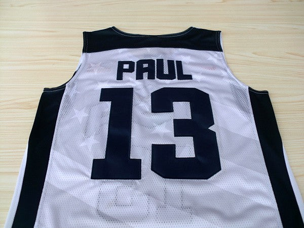 2012 American Dream Team No. 13 Paul White Embroidered Jersey