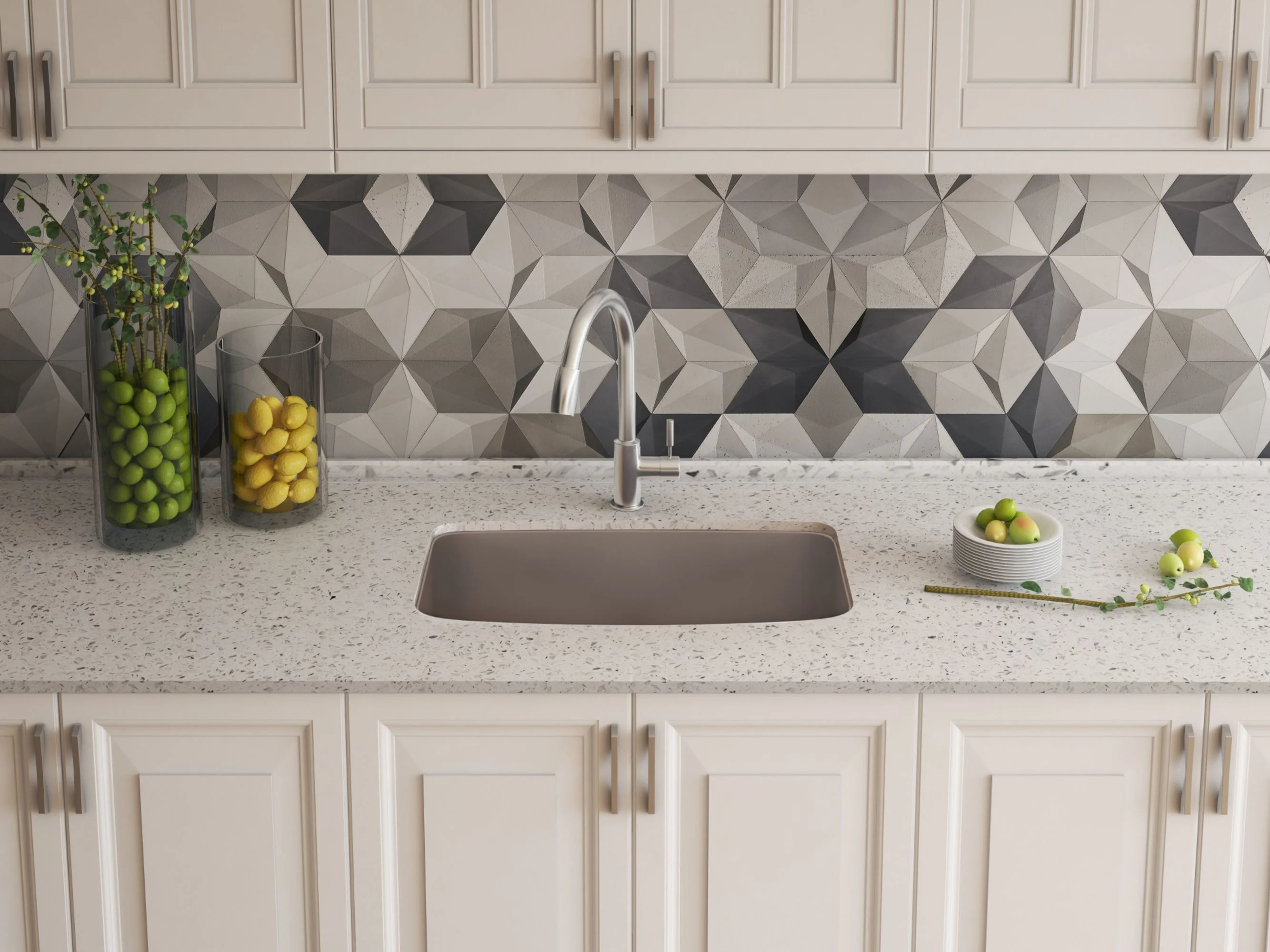 Blanco 443090 27 in. Valea Silgranti Single Bowl Undermount Kitchen Sink - Soft White