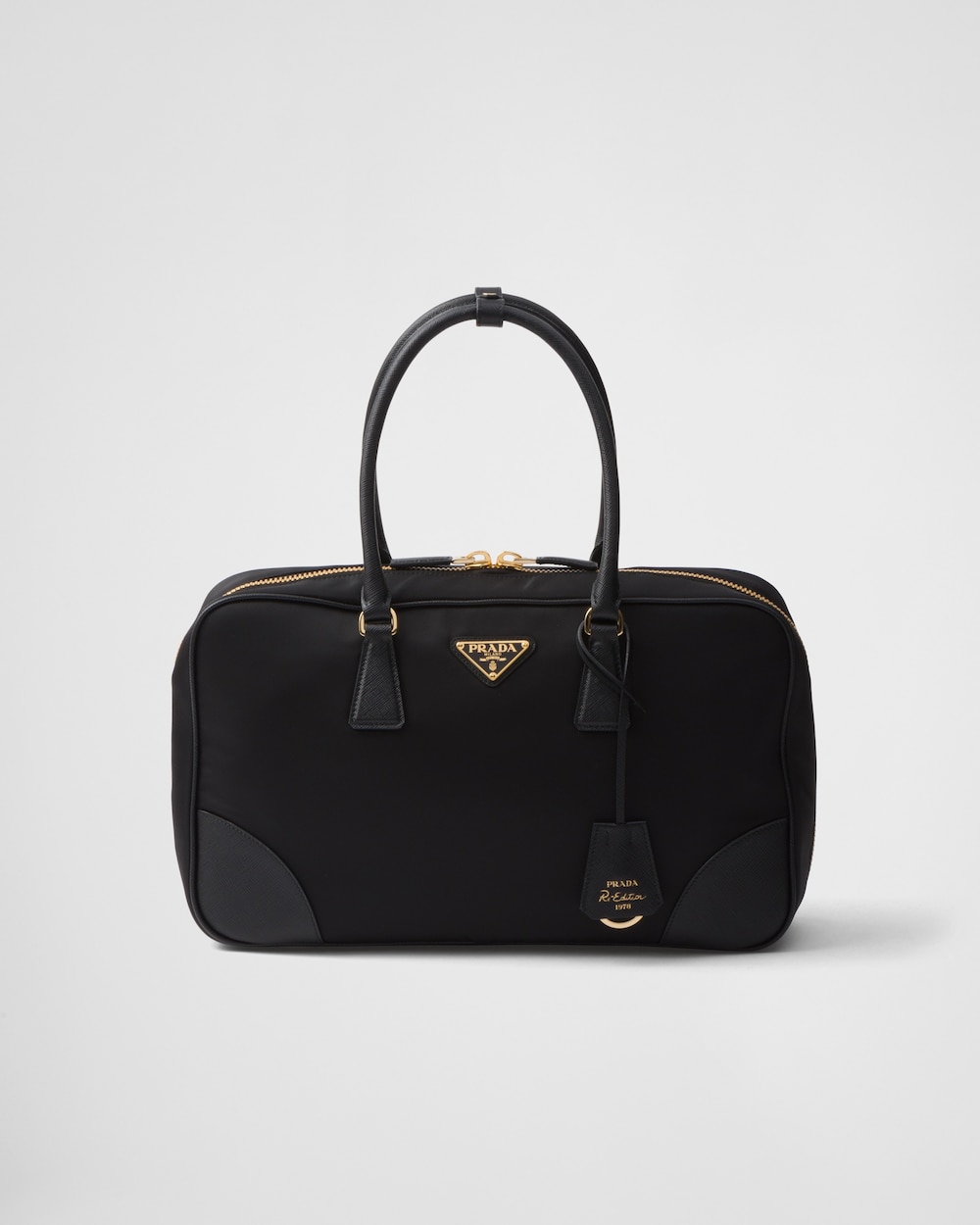 Re-Edition 1978 Large Re-Nylon and Saffiano Leather Two-Handle Bag